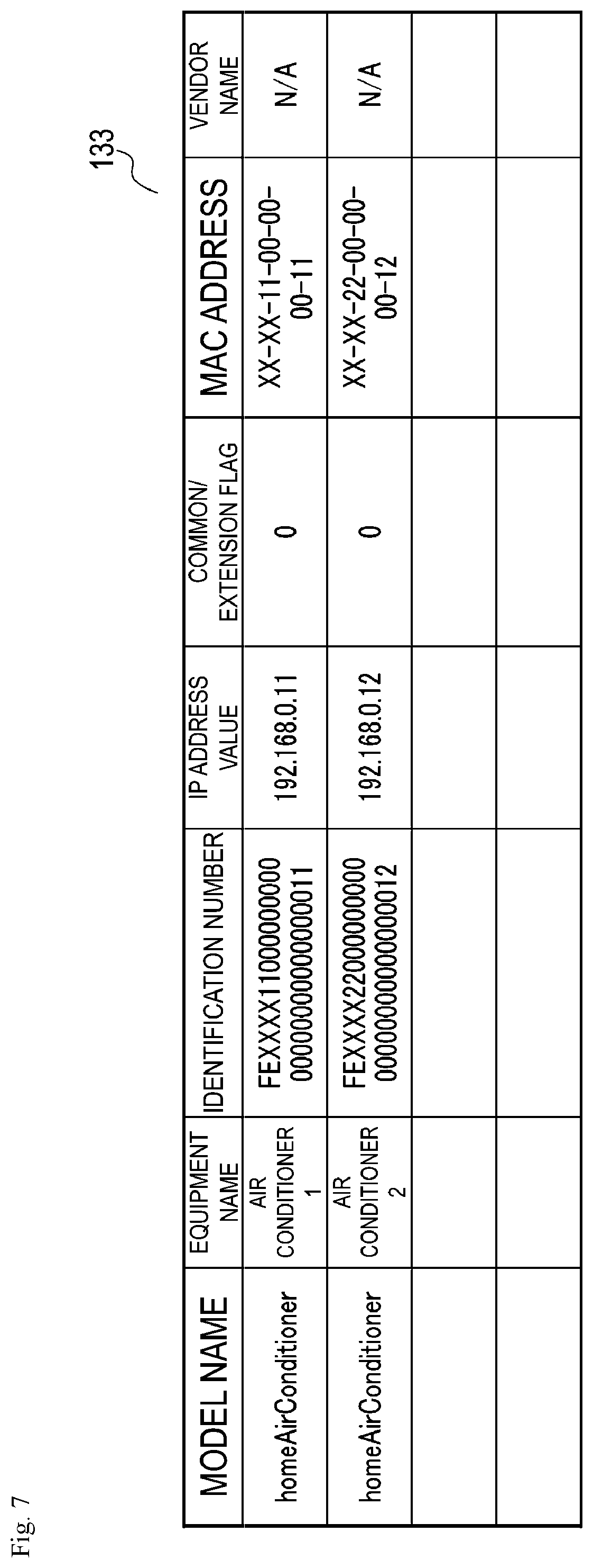 Patent US11824676 Figure 7 – Apparatus, method, and program for home device management