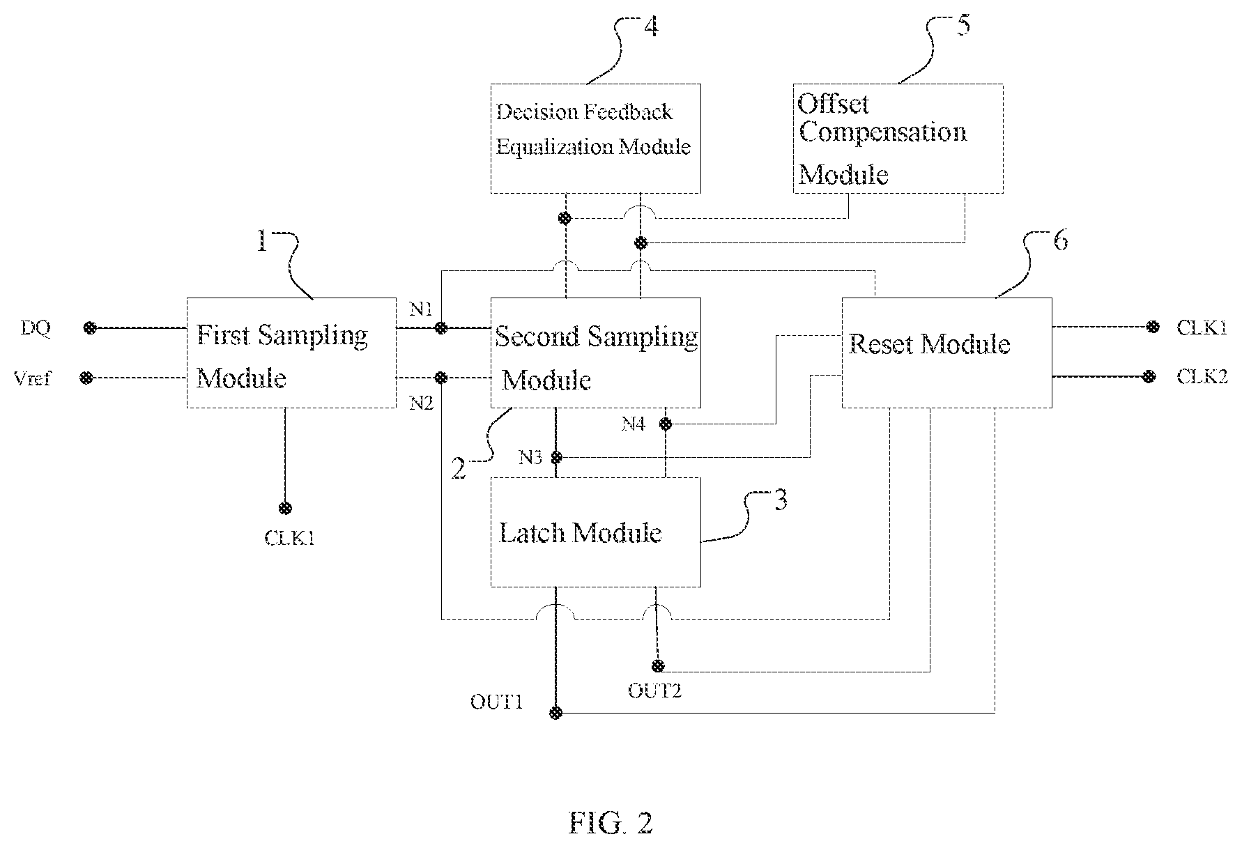 Patent US11824690 Figure 2 – Data sampling circuit and data sampling device