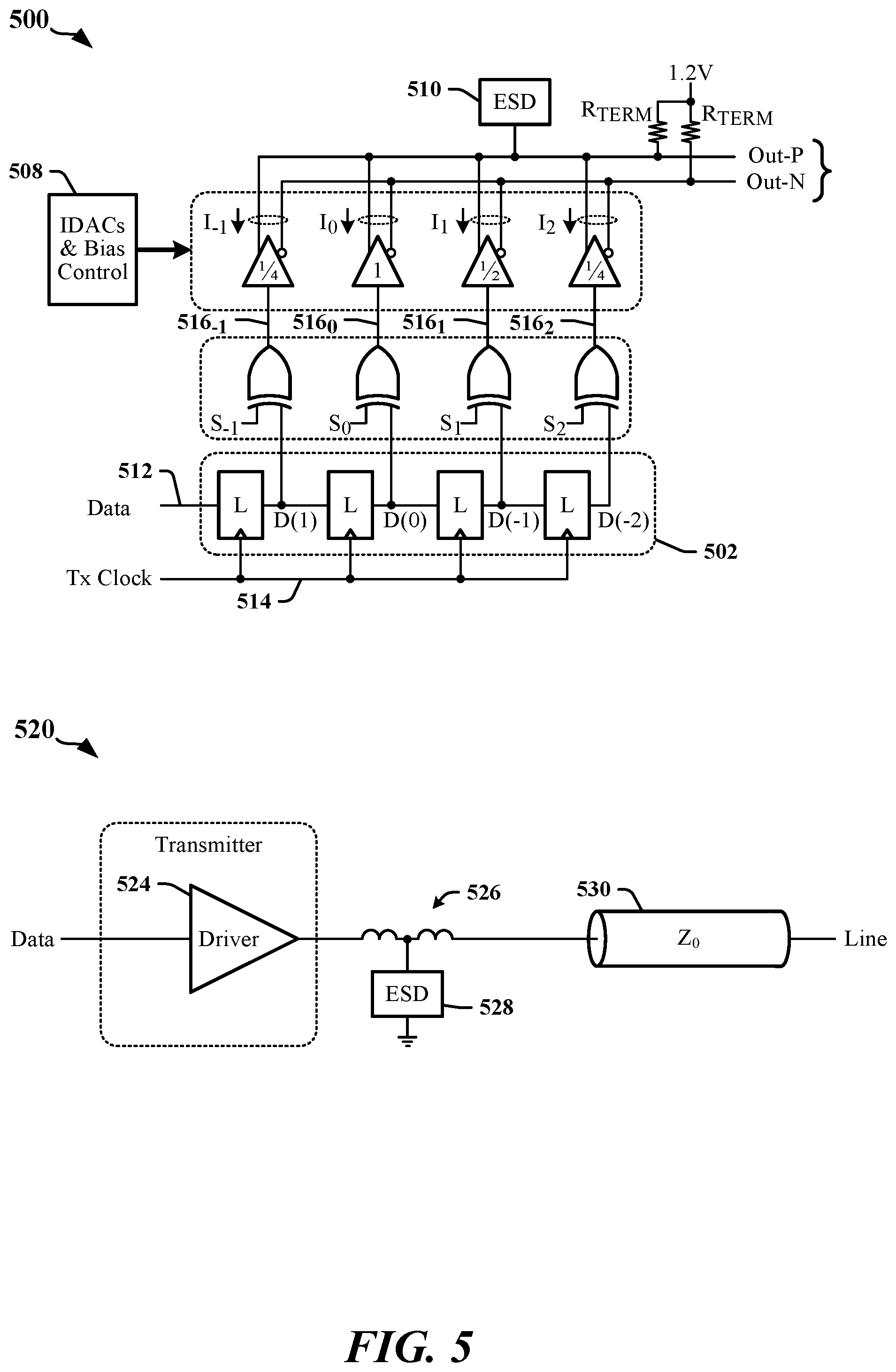Patent US11824695 Figure 5 – Timer-based edge-boosting equalizer for high-speed wireline transmitters