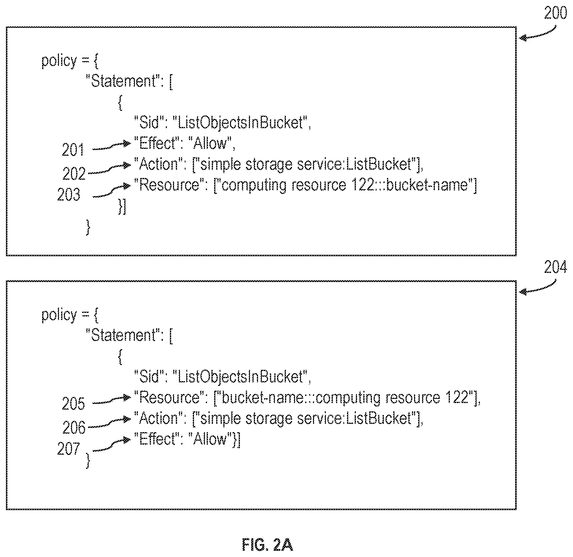 Patent US11824718 Figure 2 – Determining configuration changes in a cloud computing environment