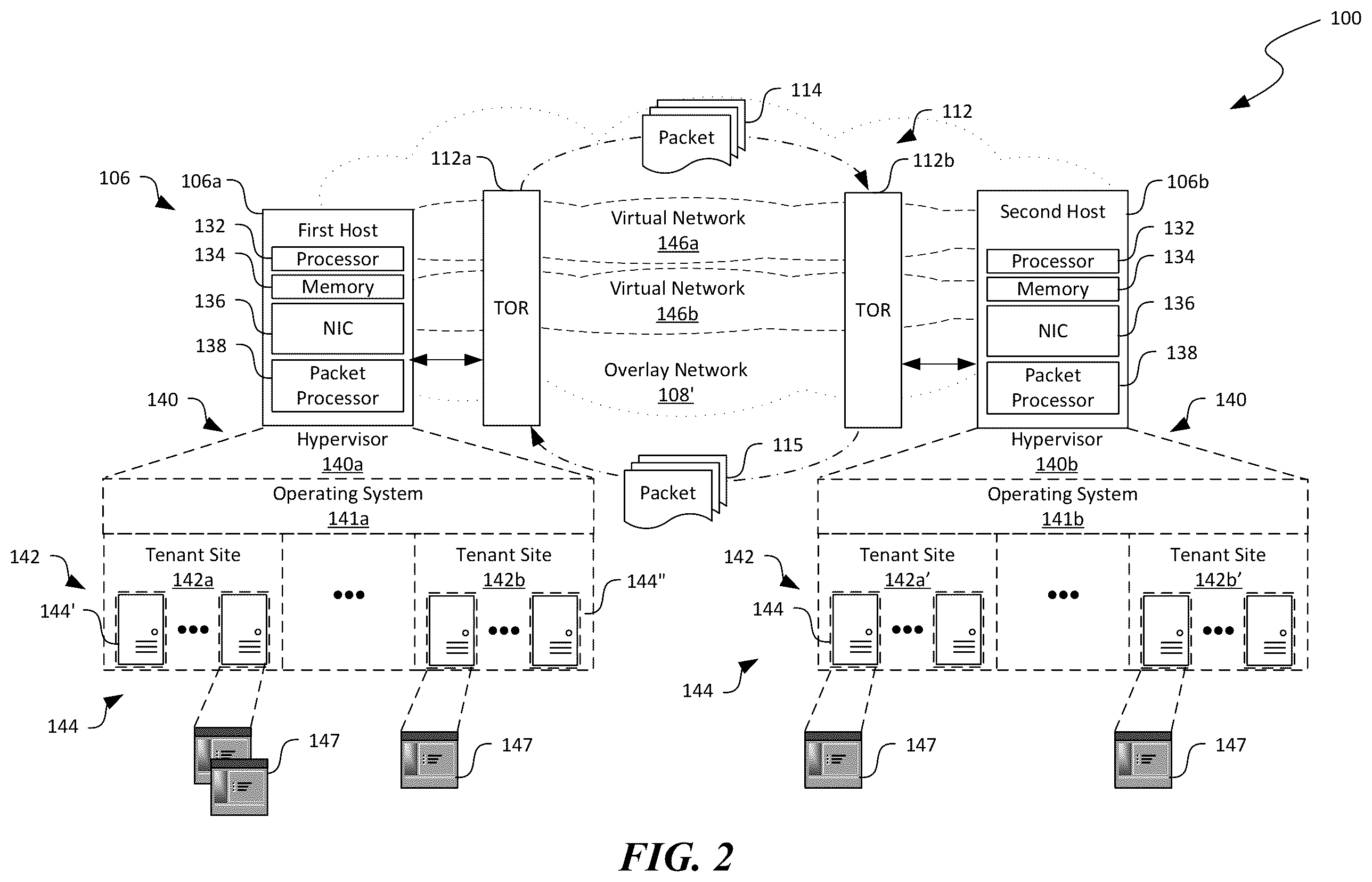 Patent US11824727 Figure 2 – Network configuration verification in computing systems