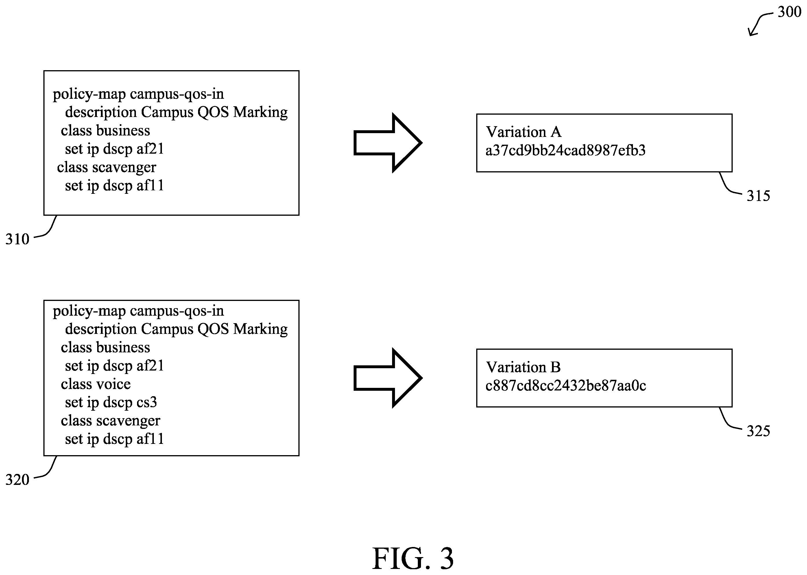Patent US11824741 Figure 3 – Complexity ranking in network device policies