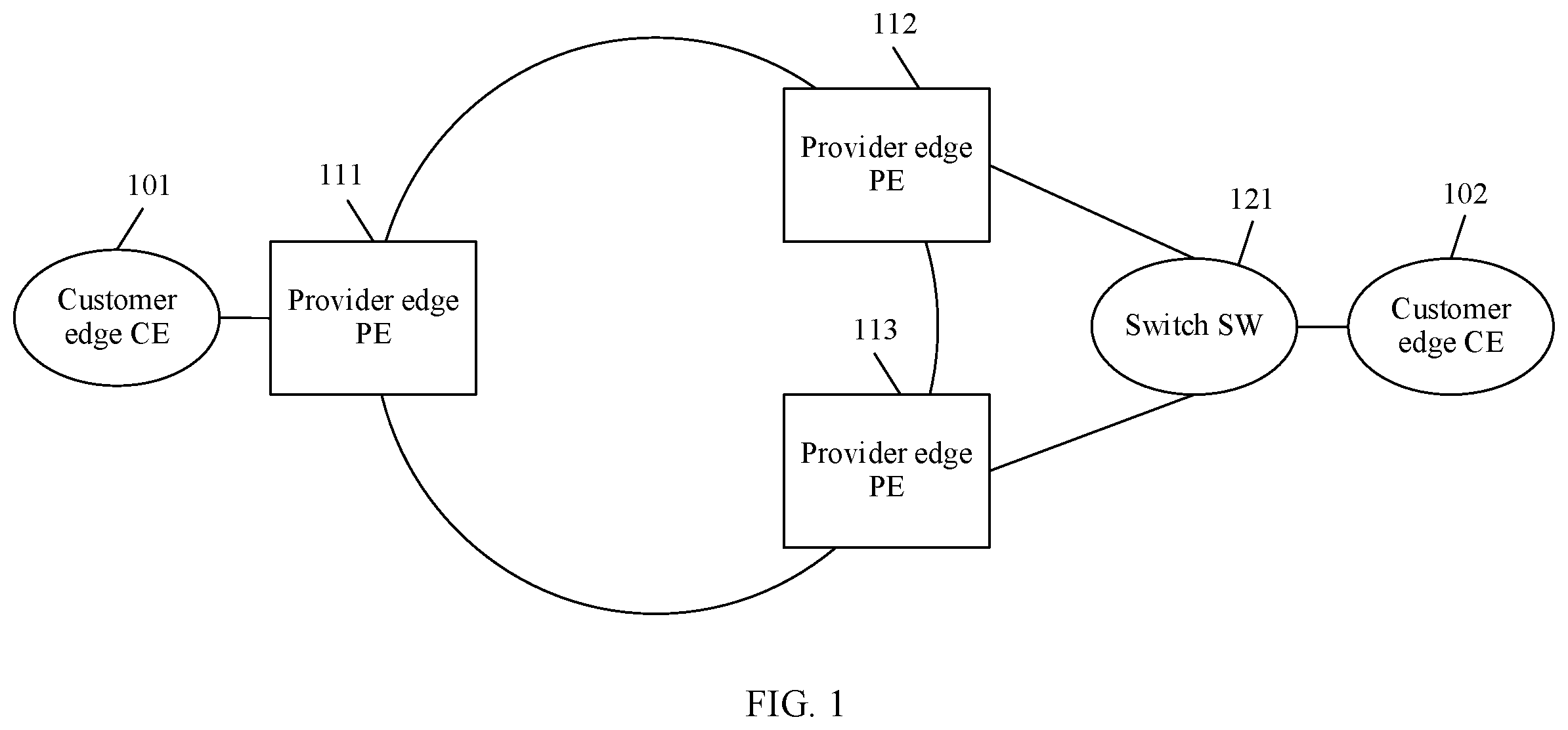 Patent US11824779 Figure 1 – Traffic forwarding processing method and device