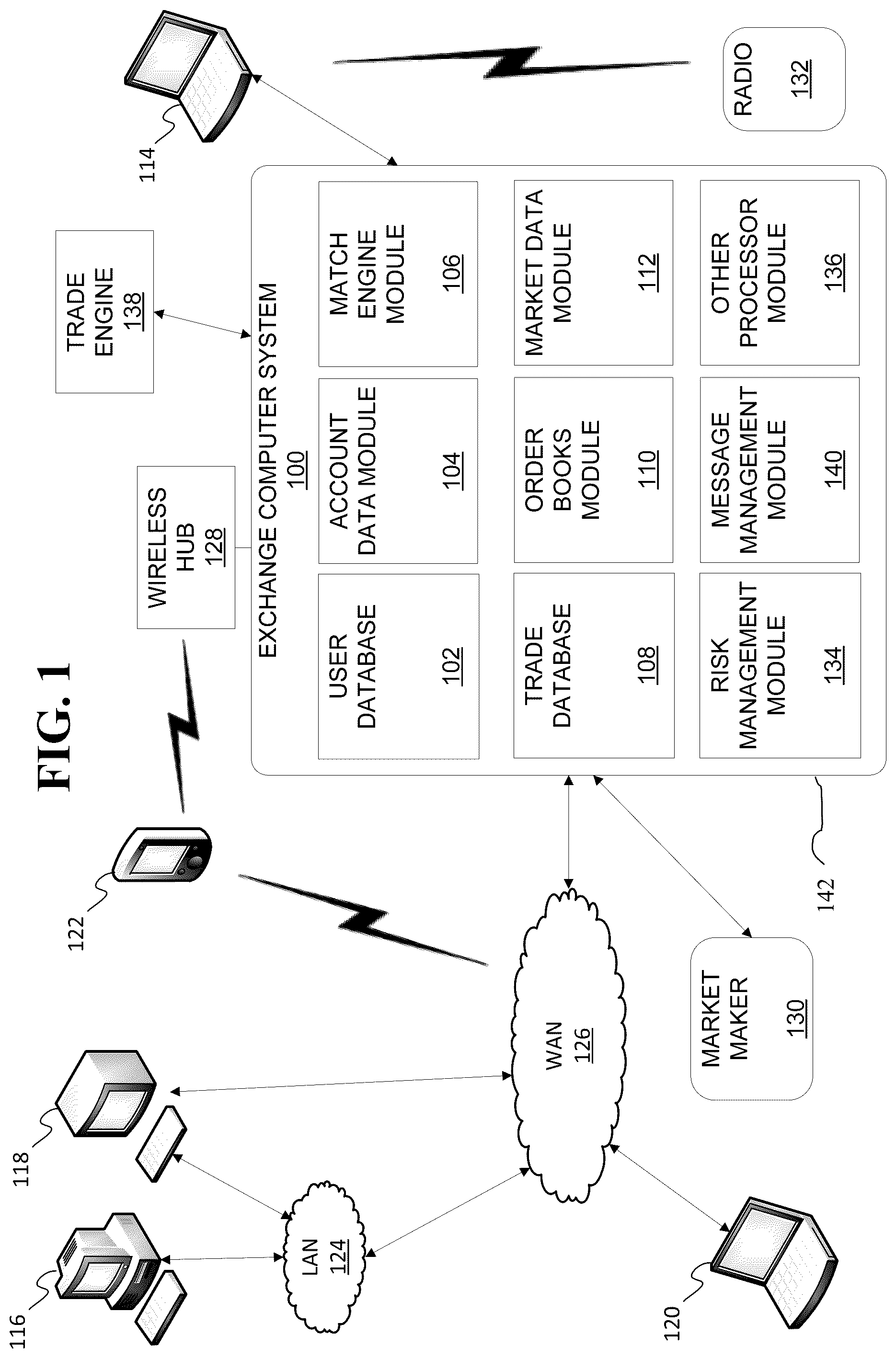 Patent US11824790 Figure 1 – Enforcement of latency determinism across a computer network