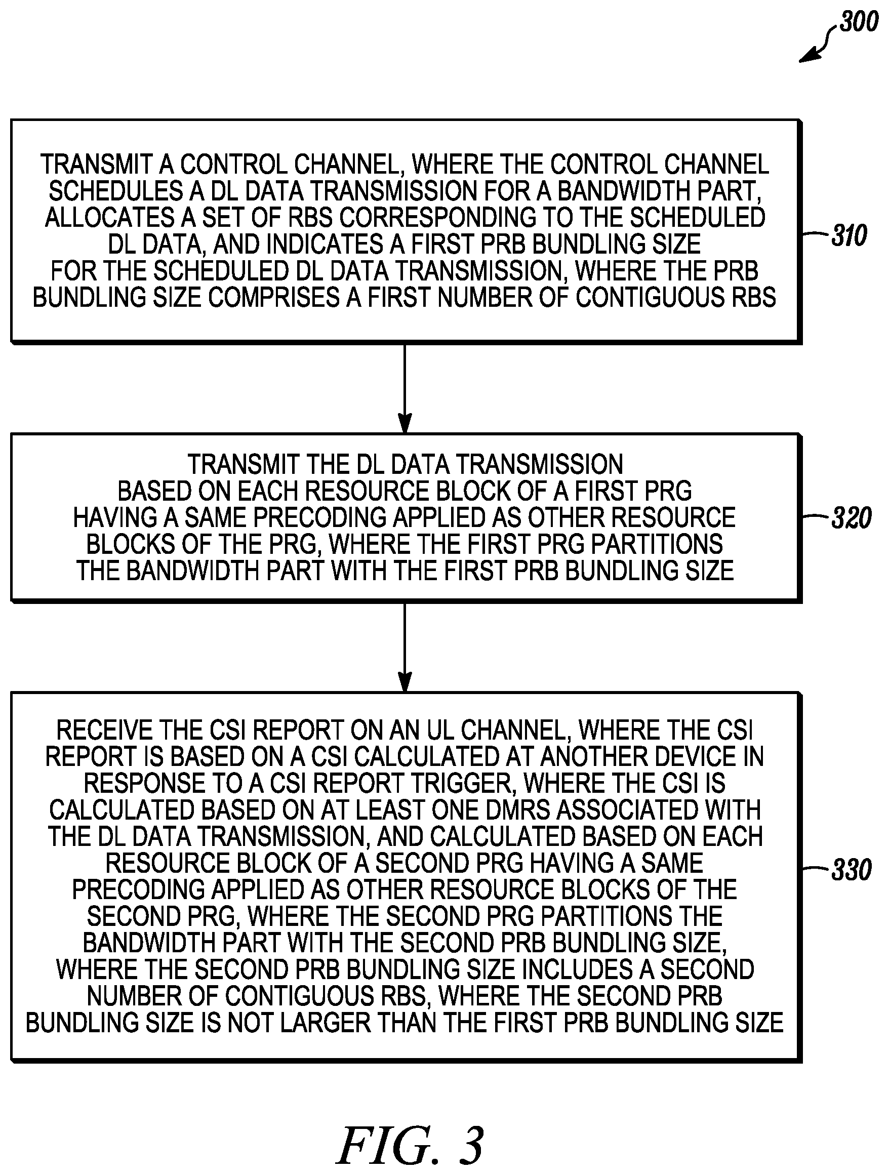 Patent US11824813 Figure 3 – Method and apparatus for generating a CSI report