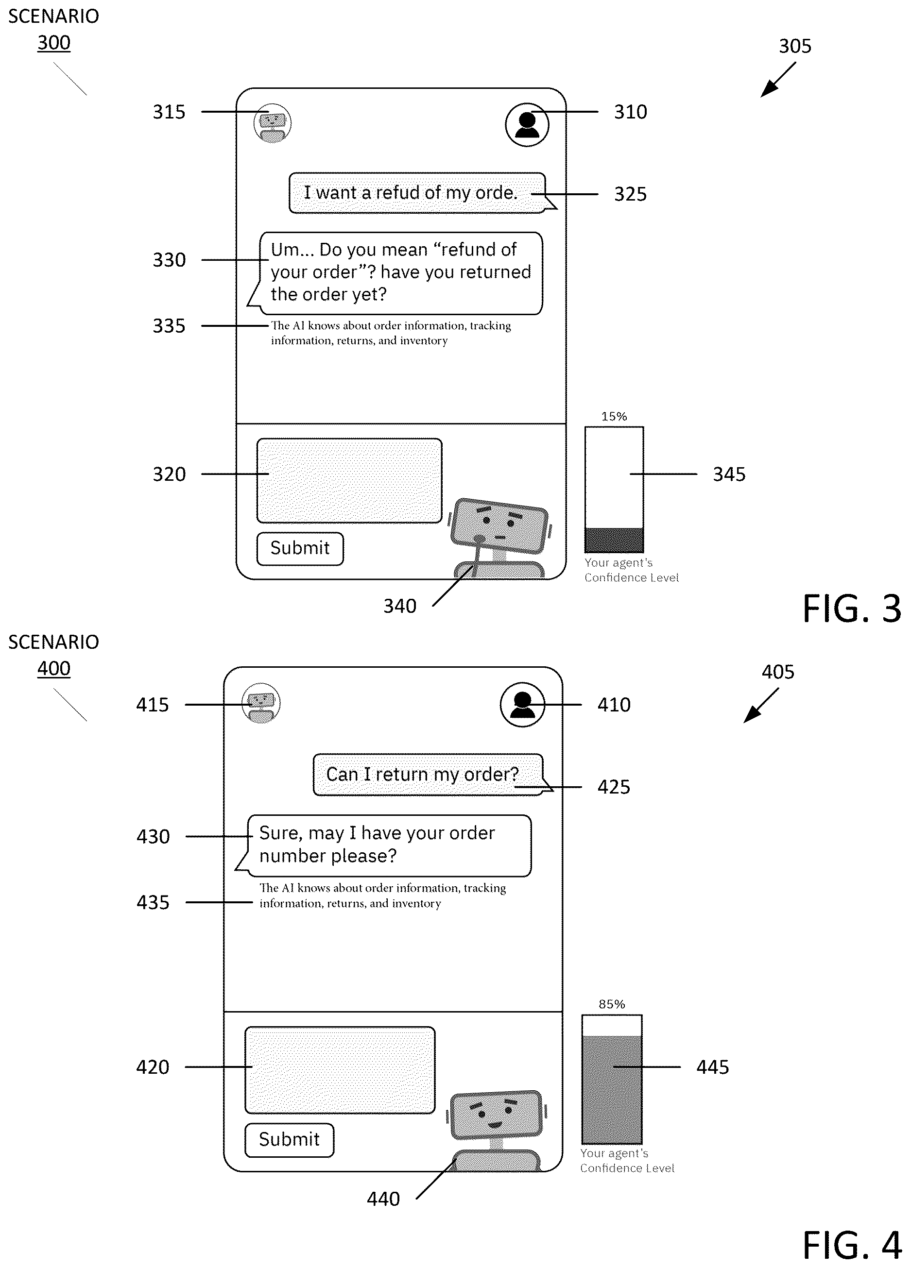 Patent US11824819 Figure 3 – Assertiveness module for developing mental model