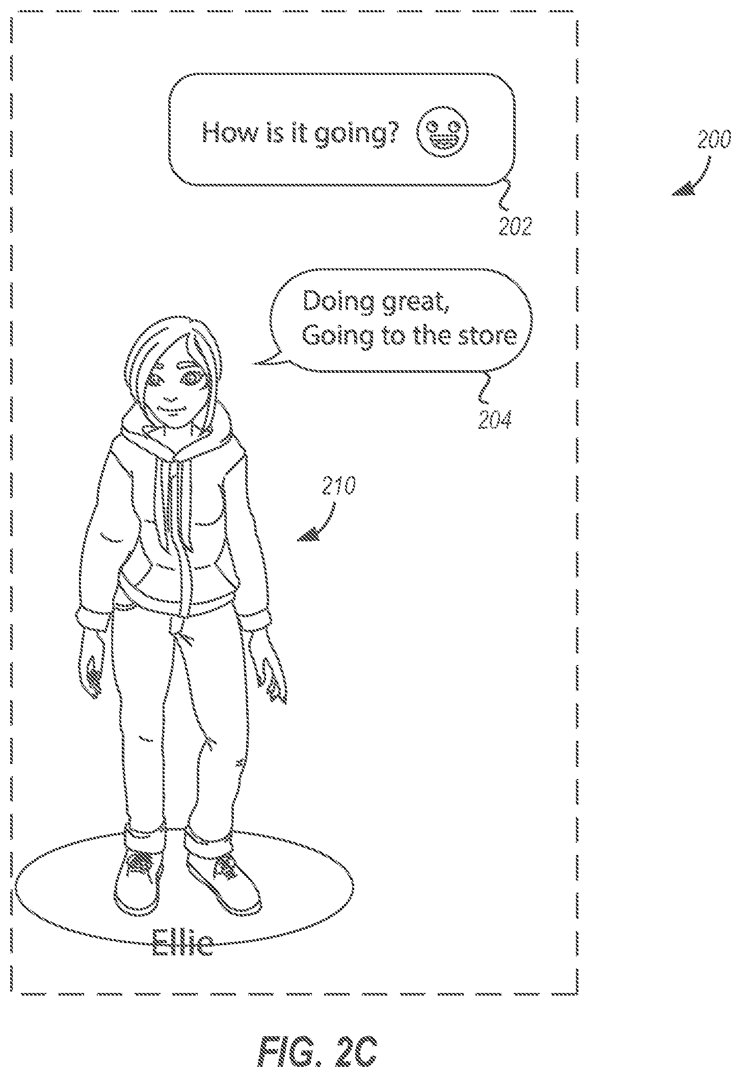 Patent US11824821 Figure 5 – Modifying an avatar to reflect a user's expression in a messaging platform