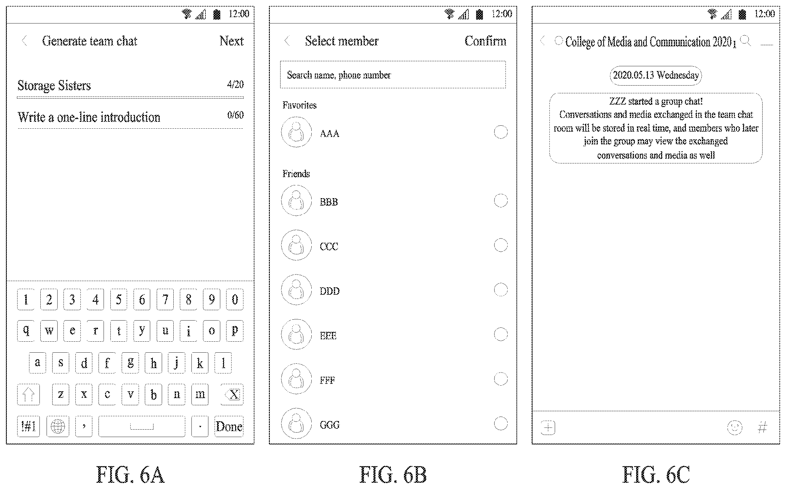 Patent US11824823 Figure 8 – Instant messaging server providing multiple types of chat rooms