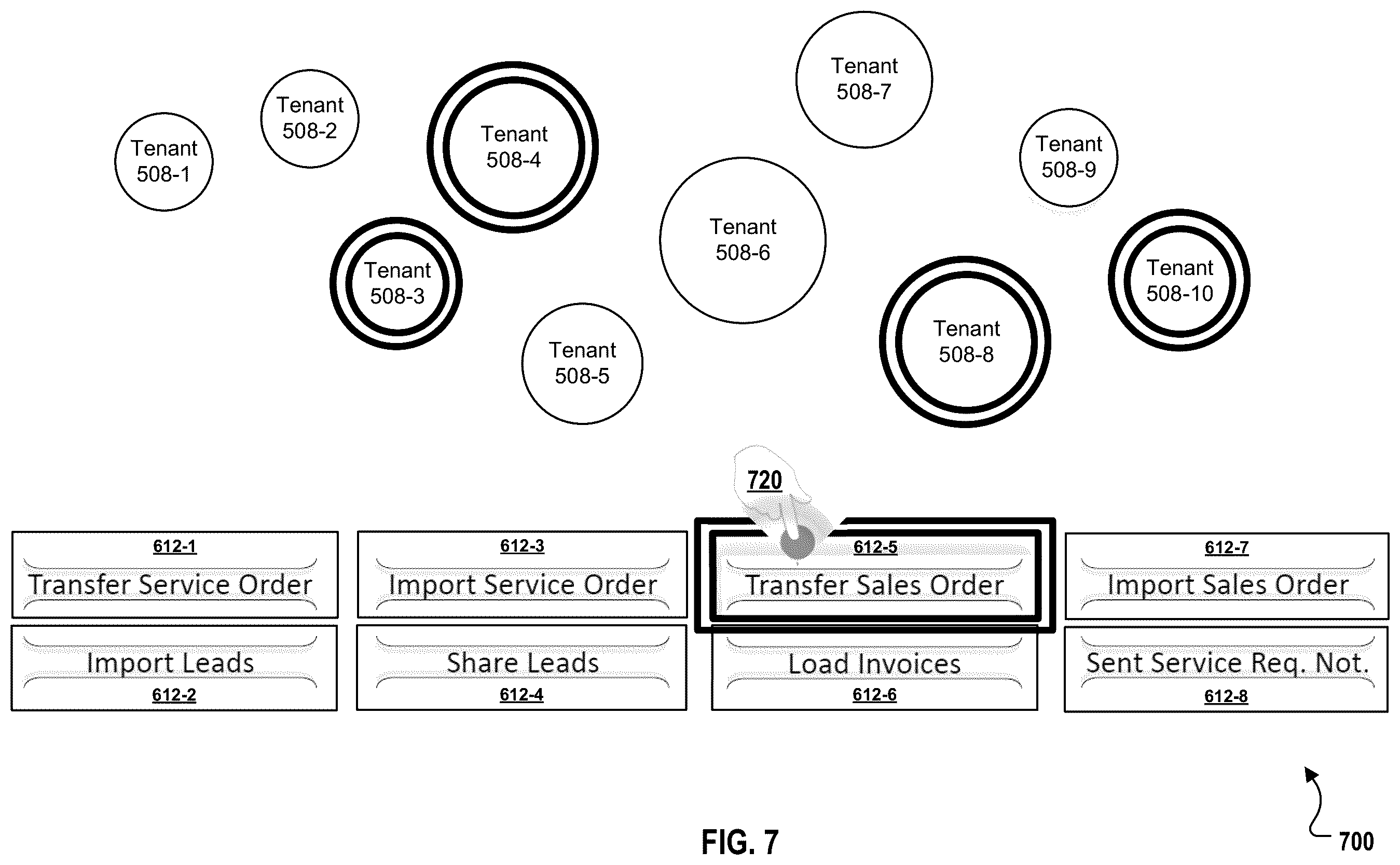 Patent US11824837 Figure 7 – End user creation of trusted integration pathways between different enterprise systems