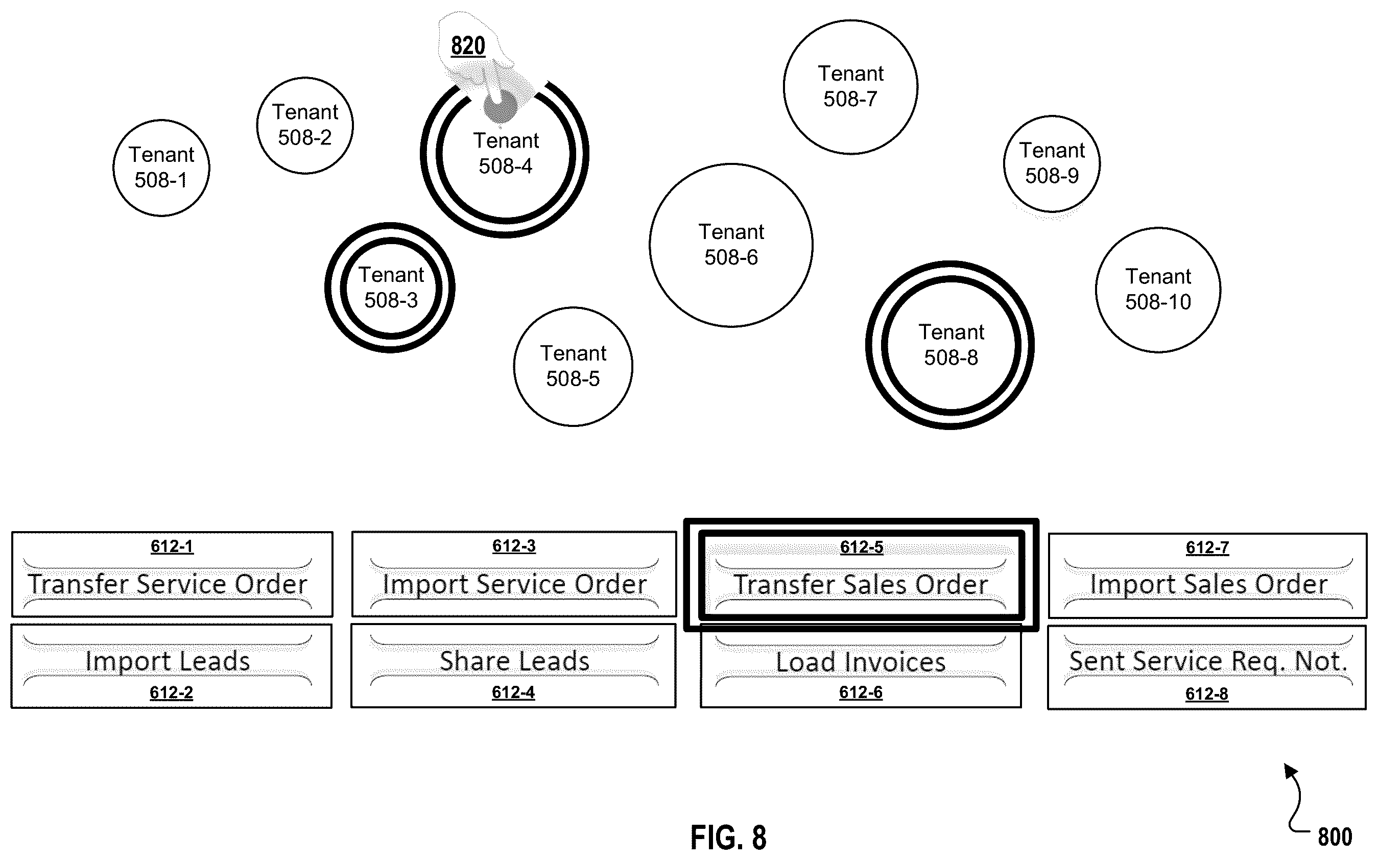 Patent US11824837 Figure 8 – End user creation of trusted integration pathways between different enterprise systems
