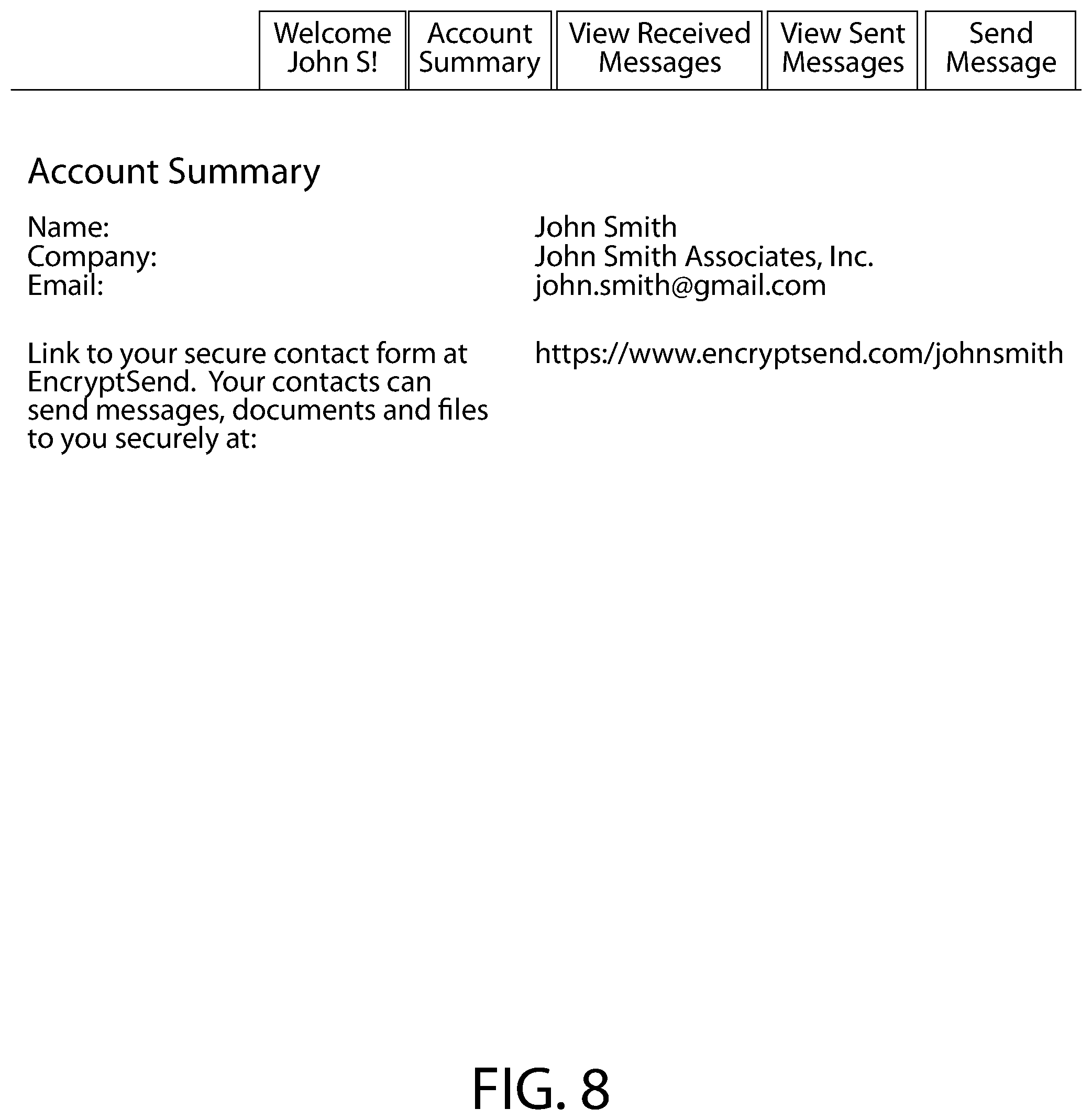 Patent US11824840 Figure 20 – System and method for web-browser based end-to-end encrypted messaging and for securely implementing cryptography using client-side scripting in a web browser