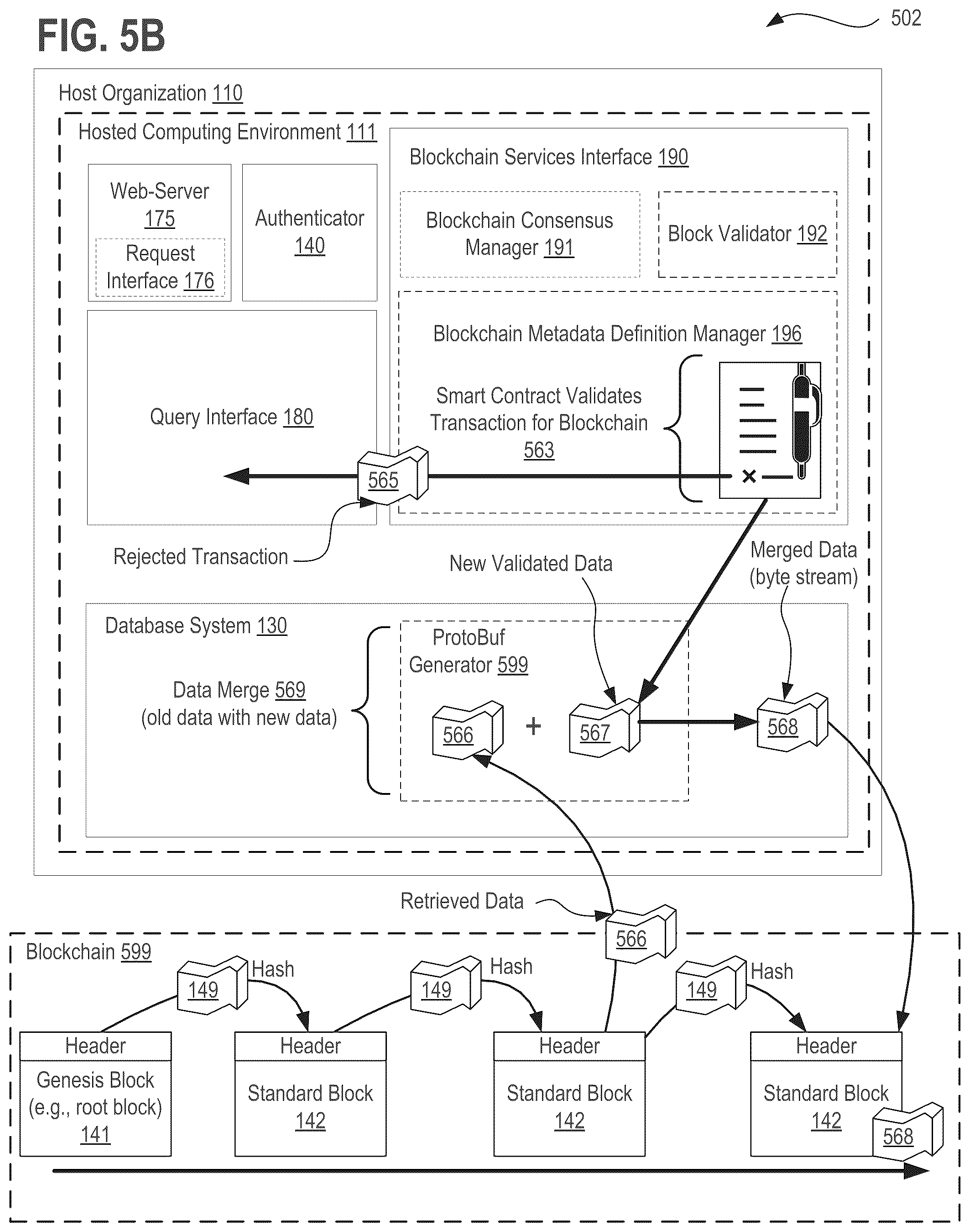 Patent US11824864 Figure 16 – Systems, methods, and apparatuses for implementing a declarative and metadata driven blockchain platform using distributed ledger technology (DLT)