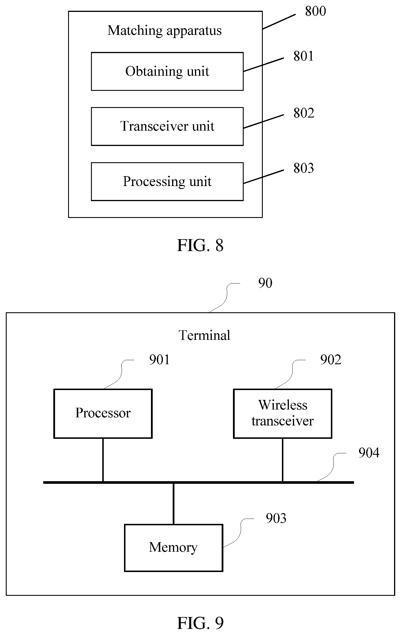 Patent US11824892 Figure 12 – Terminal matching method and apparatus
