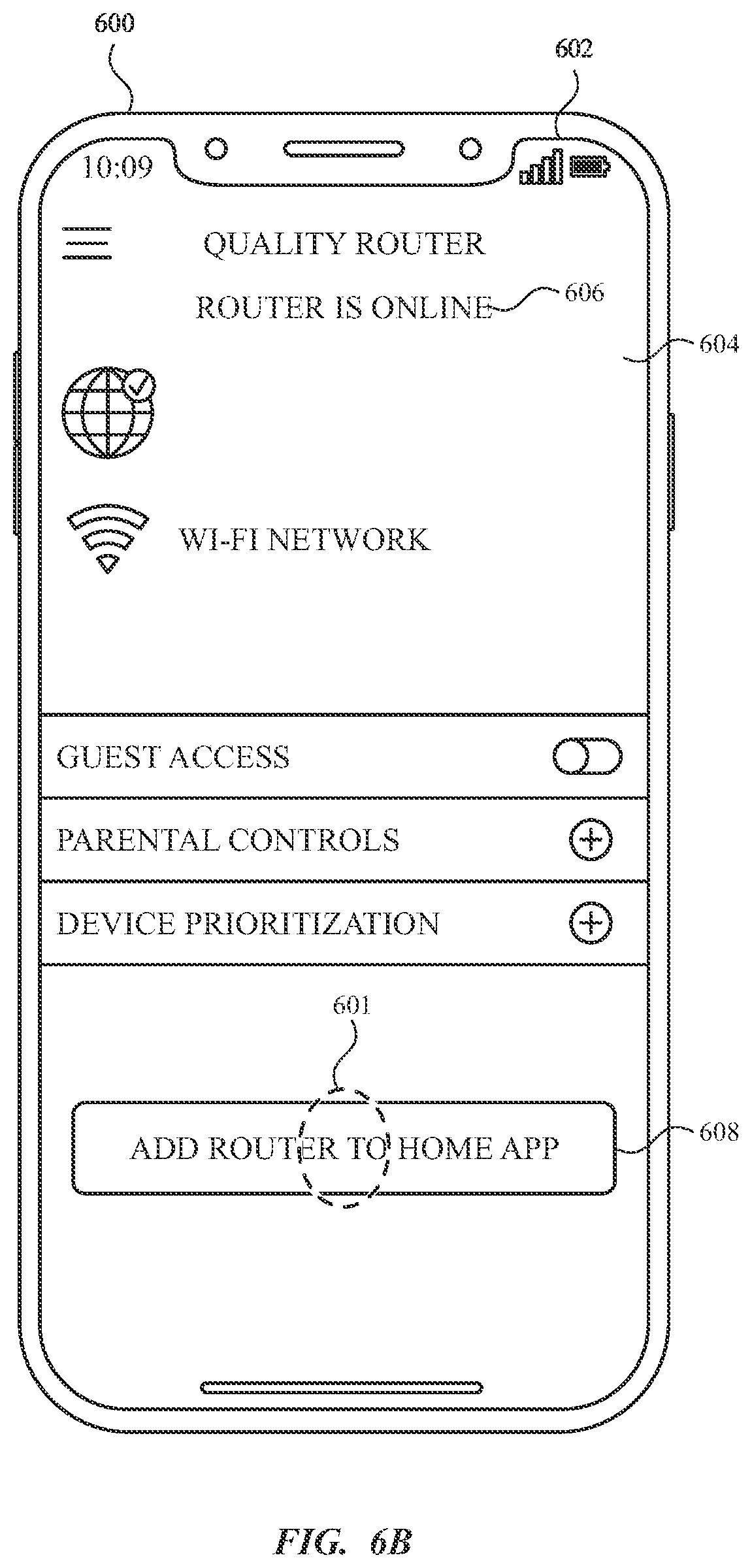 Patent US11824898 Figure 10 – User interfaces for managing a local network