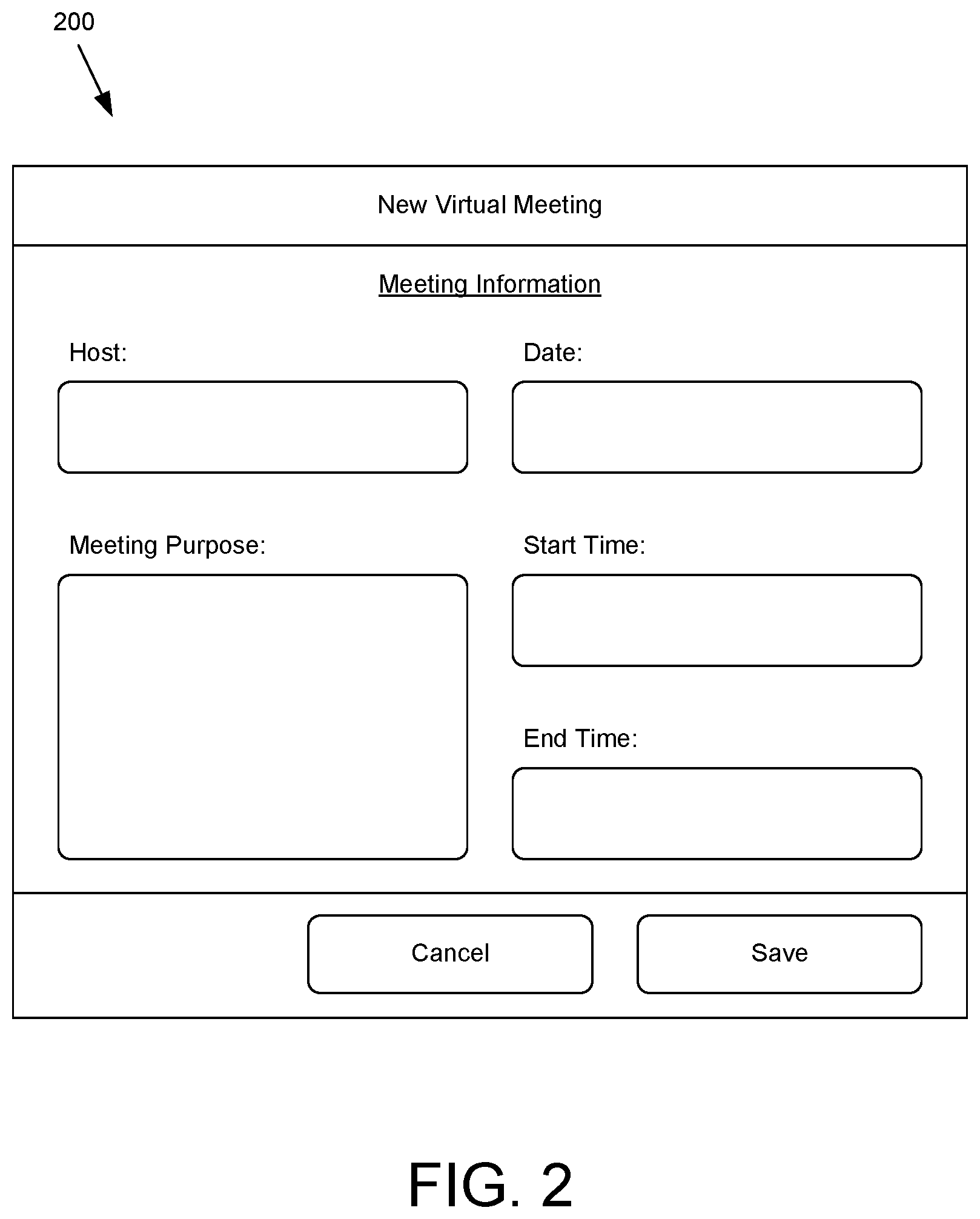 Patent US11824905 Figure 2 – Virtual meeting integration with customer relationship management platform