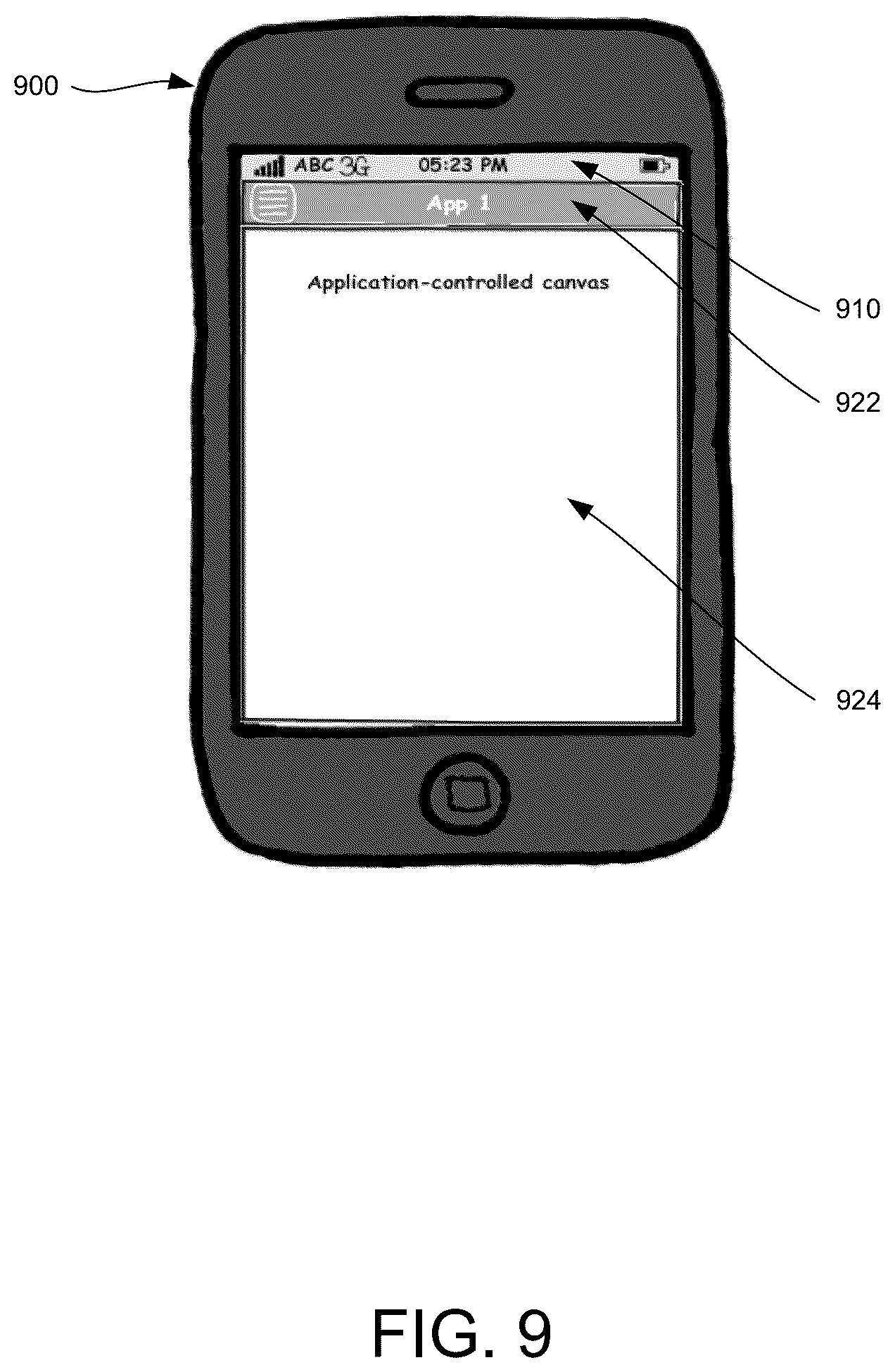 Patent US11824921 Figure 10 – Integrated experience for applications within a mobile application