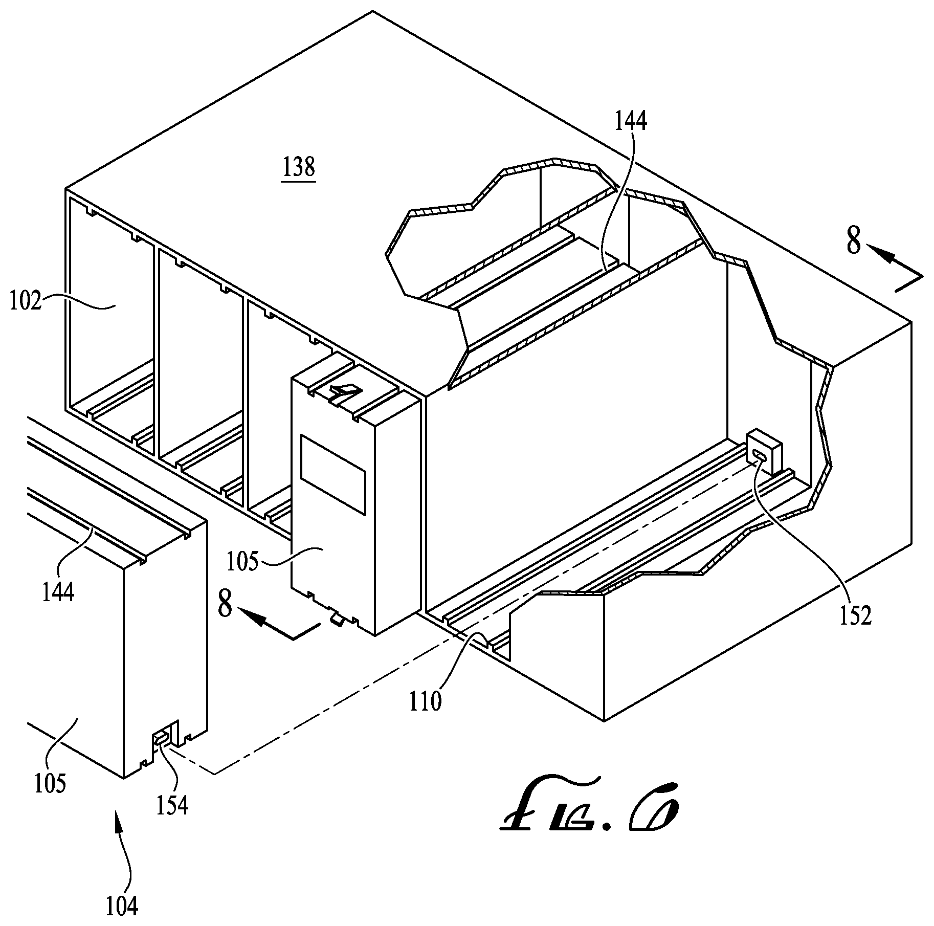Patent US11824935 Figure 5 – Universally mountable modular data and power network