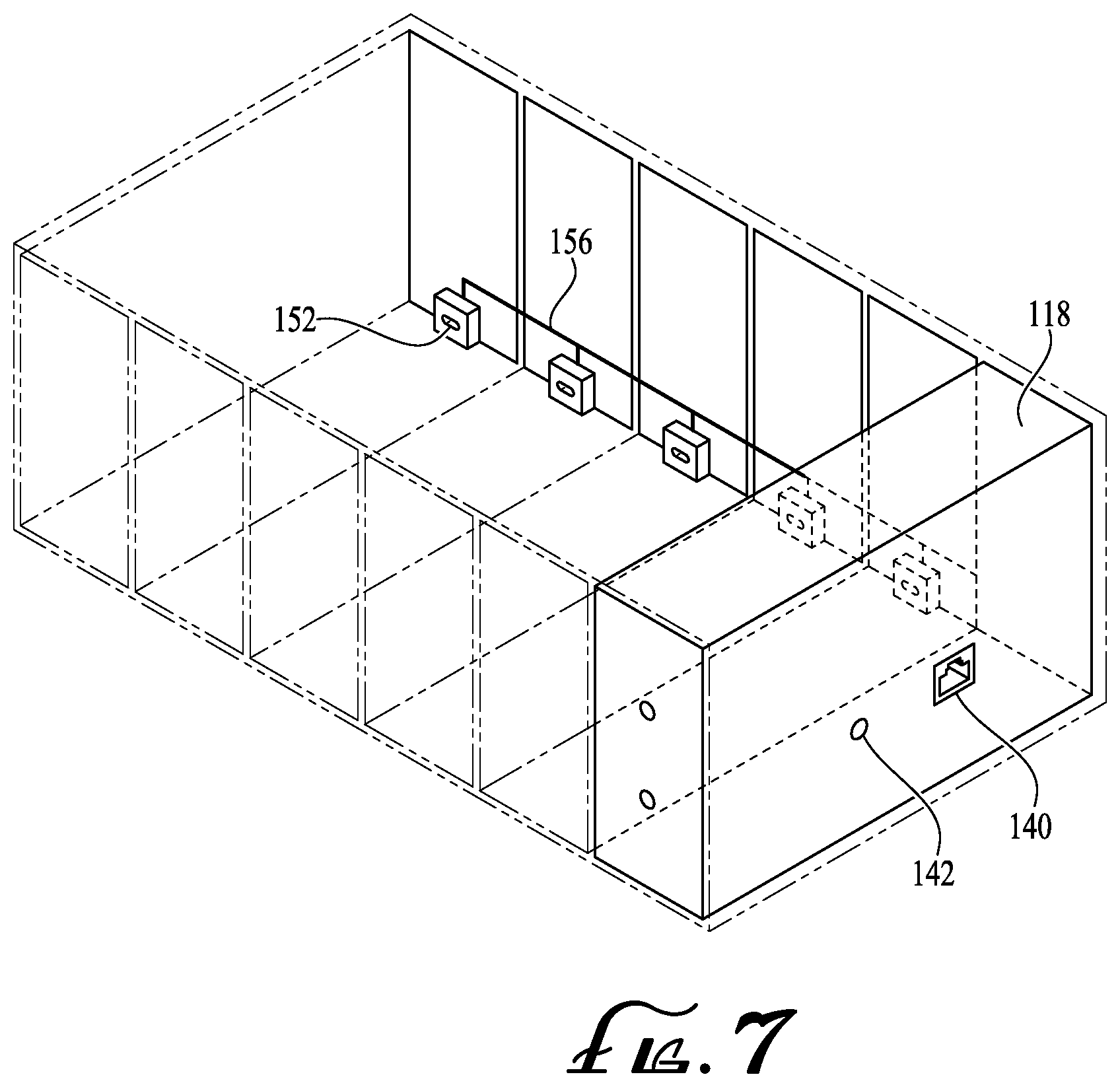 Patent US11824935 Figure 6 – Universally mountable modular data and power network