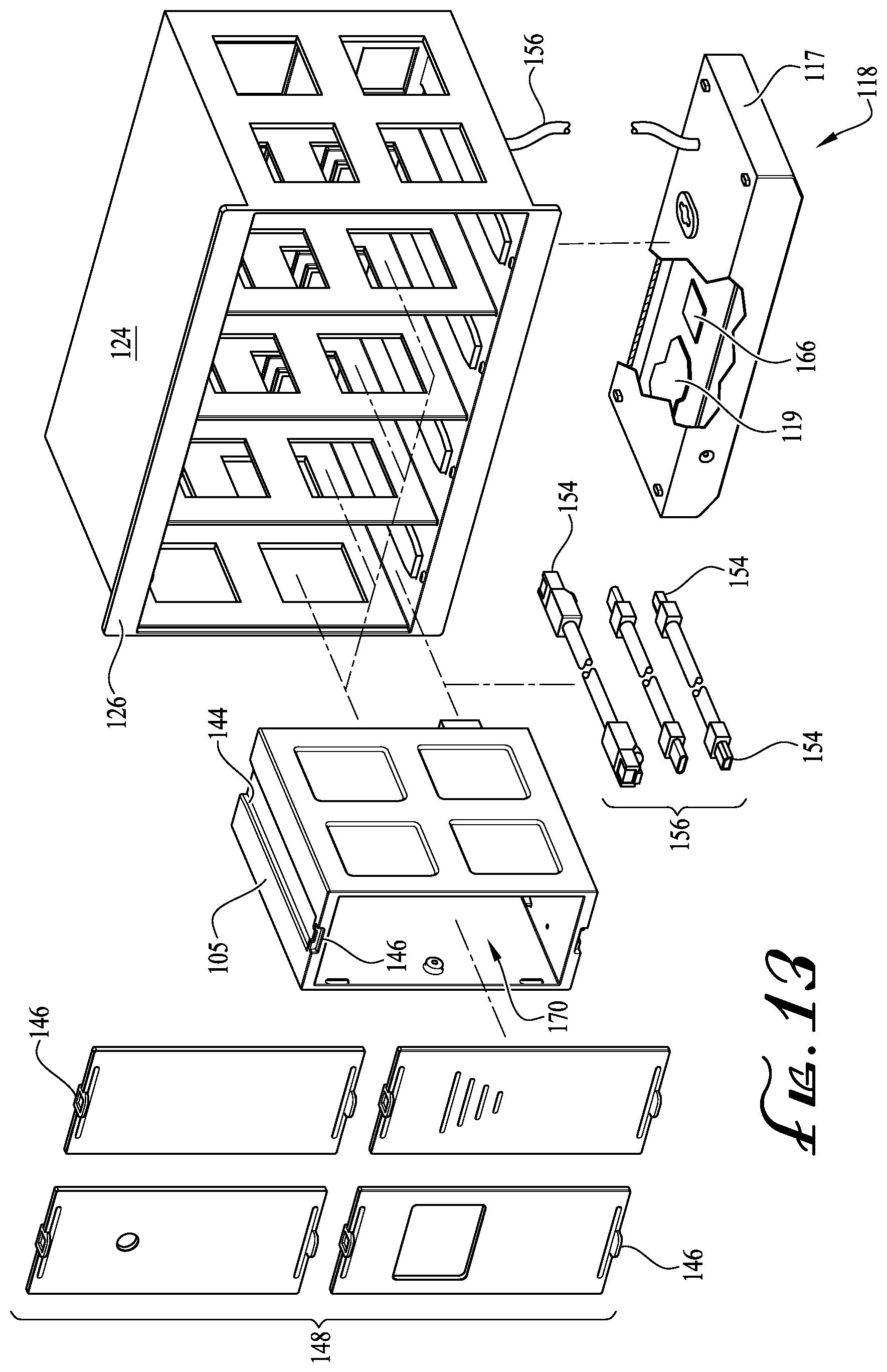 Patent US11824935 Figure 10 – Universally mountable modular data and power network