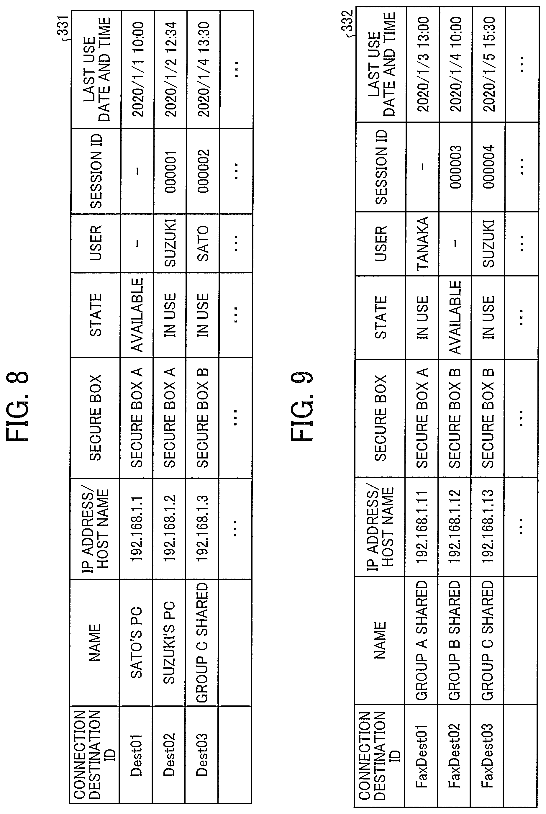 Patent US11824942 Figure 8 – Communication system, information processing apparatus, and information processing method
