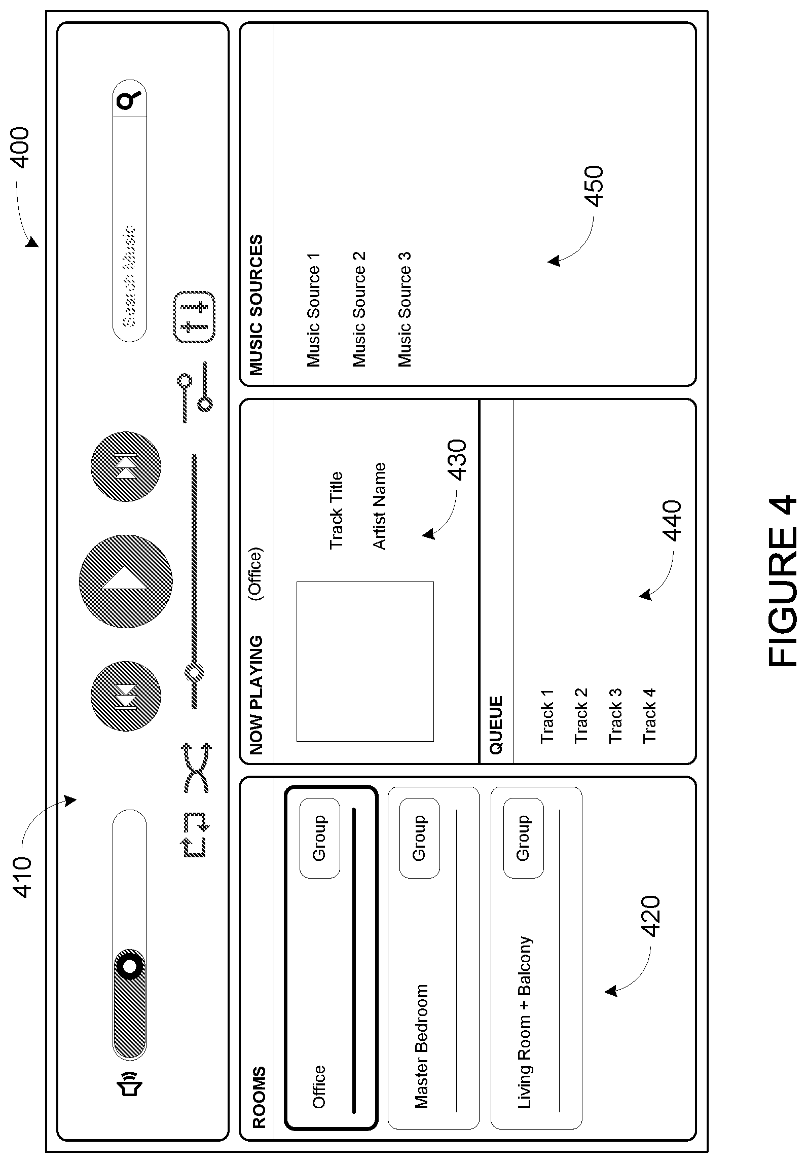 Patent US11824945 Figure 3 – Managing application access of a media playback system