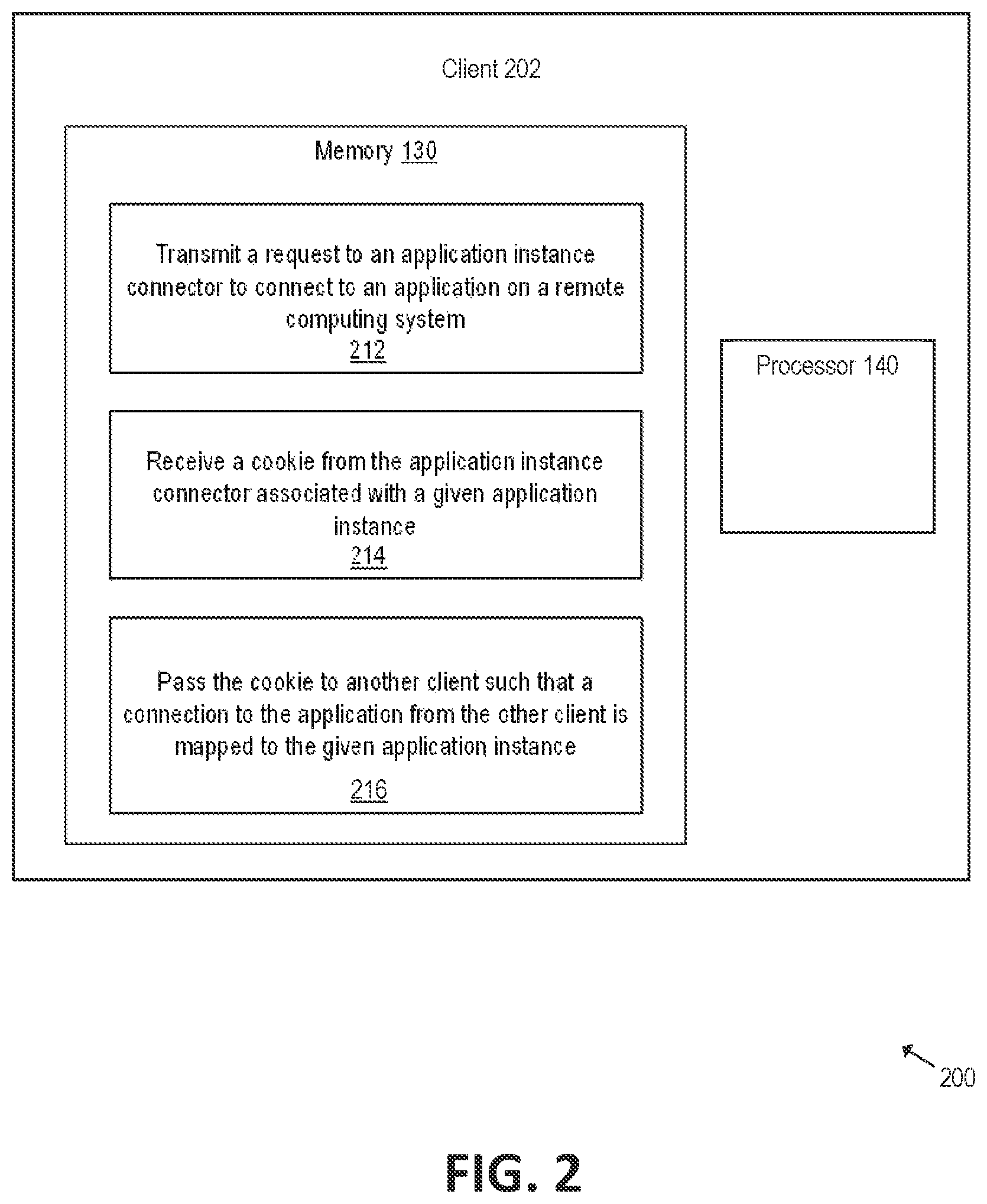 Patent US11824947 Figure 2 – Connecting application instances to client devices