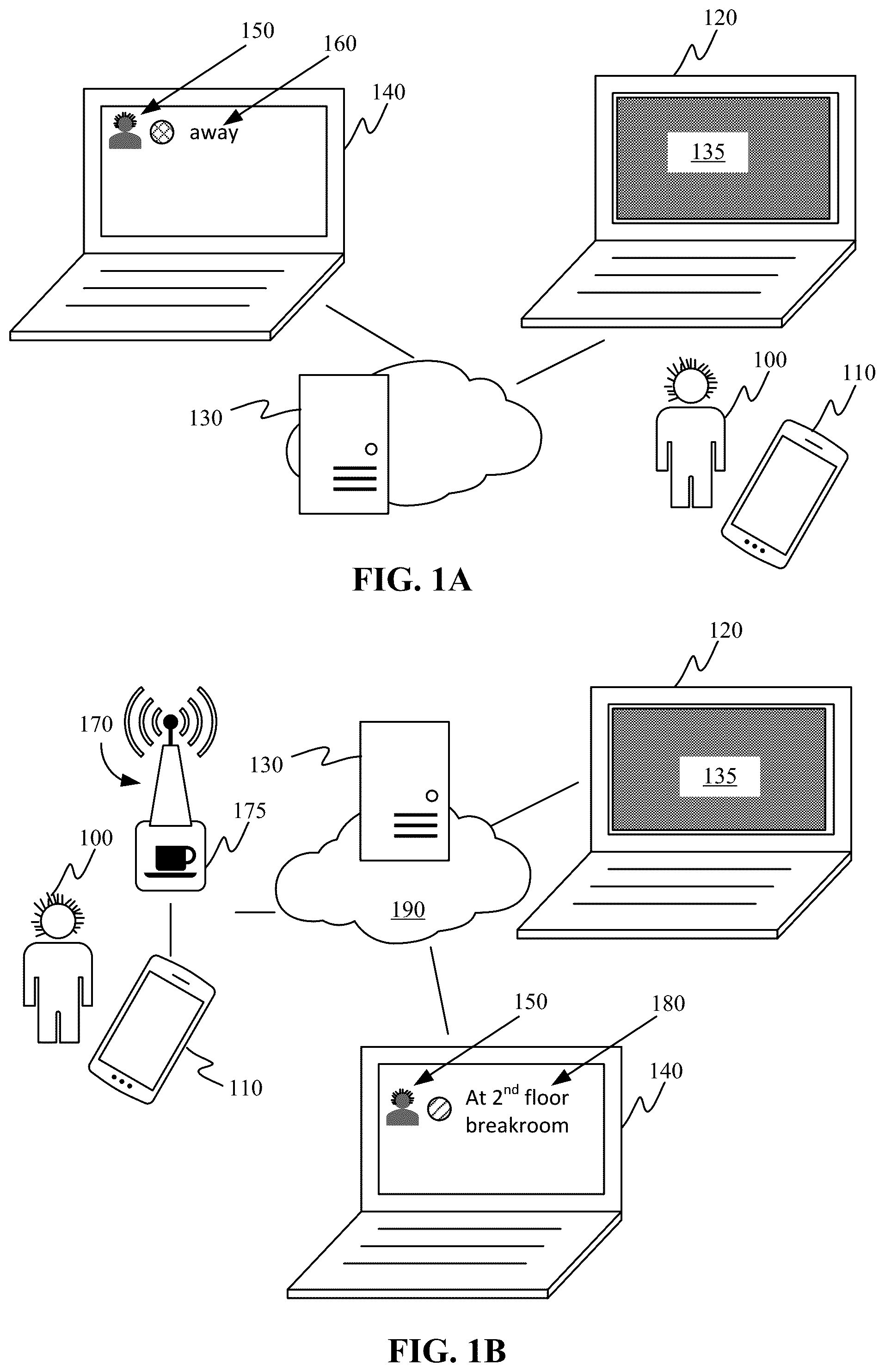 Patent US11824953 Figure 1 – Extended status indicators for mobile device interactions