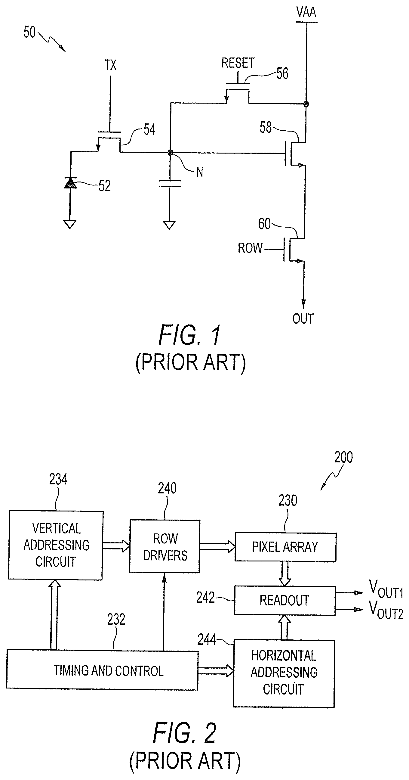 Patent US11832004 — Method, apparatus, and system providing an imager with pixels having extended dynamic range — Figure 1