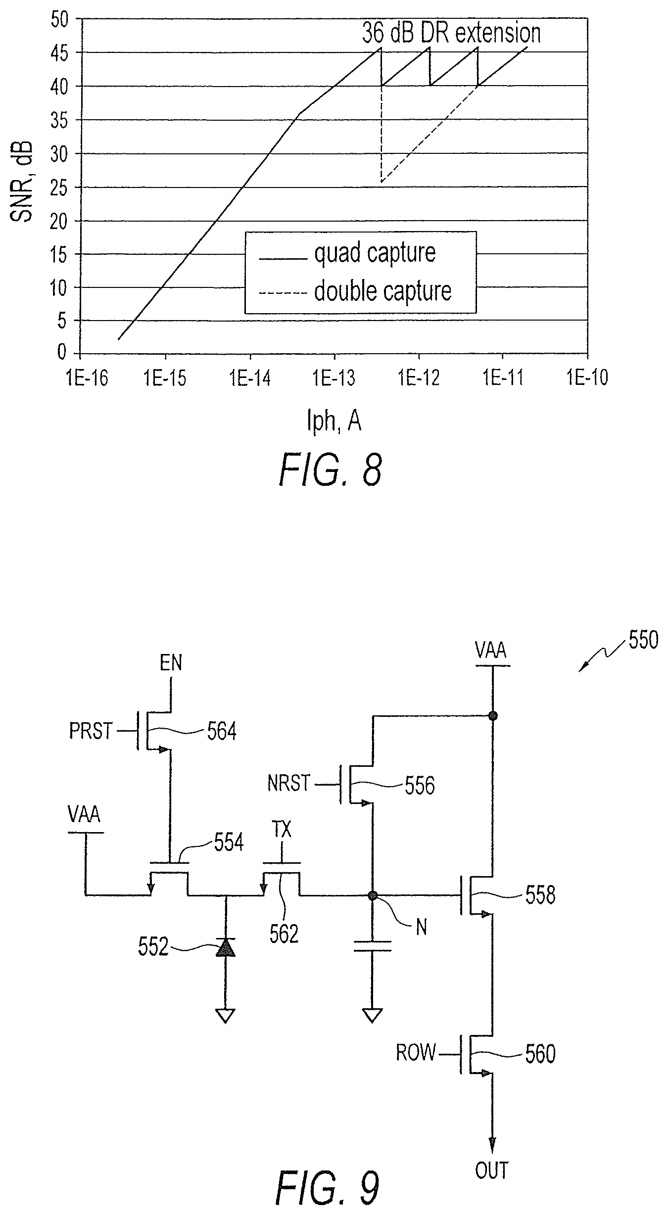 Patent US11832004 Figure 5 – Method, apparatus, and system providing an imager with pixels having extended dynamic range