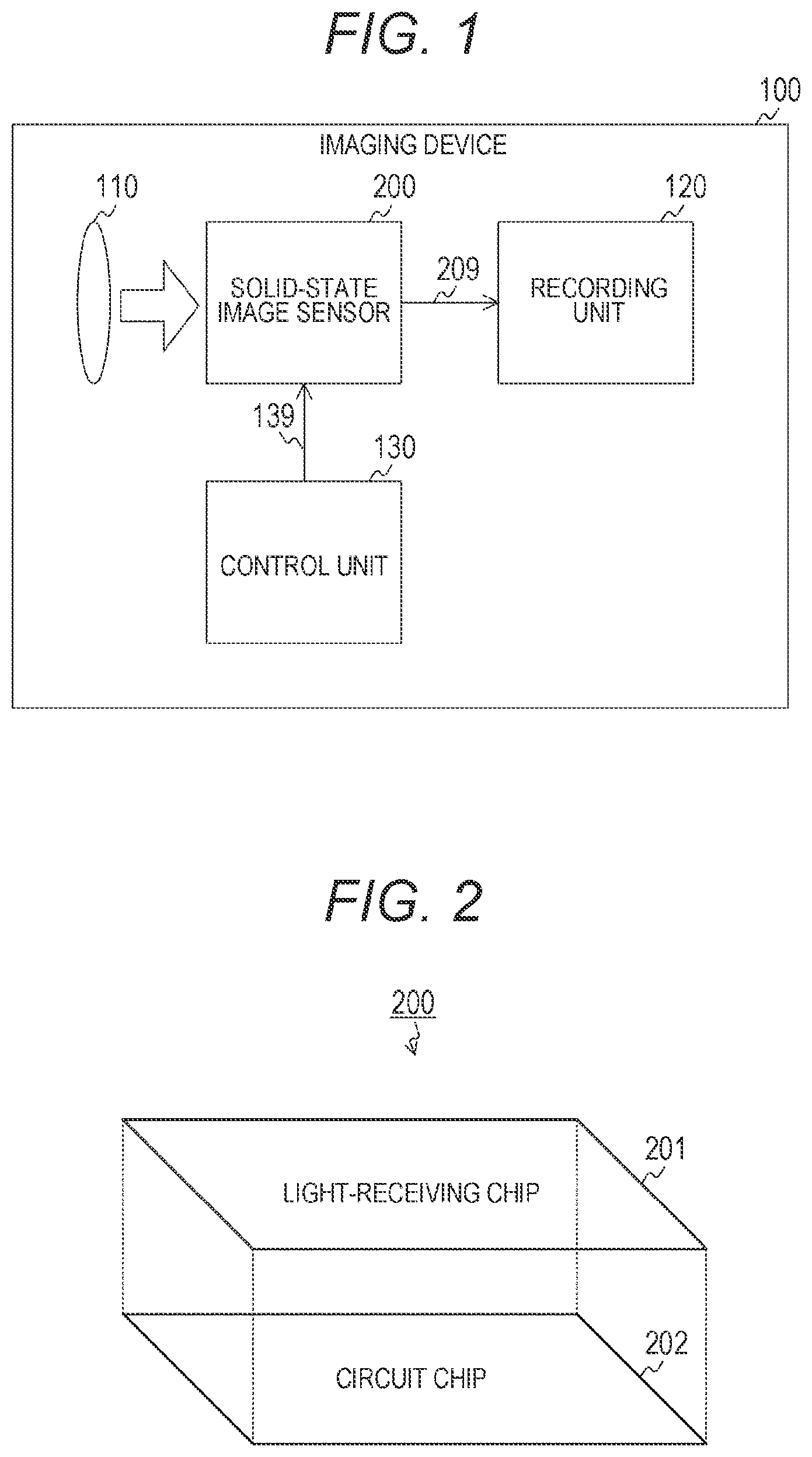Patent US11832013 — Solid-state image sensor, imaging device, and method of controlling solid-state image sensor — Figure 1