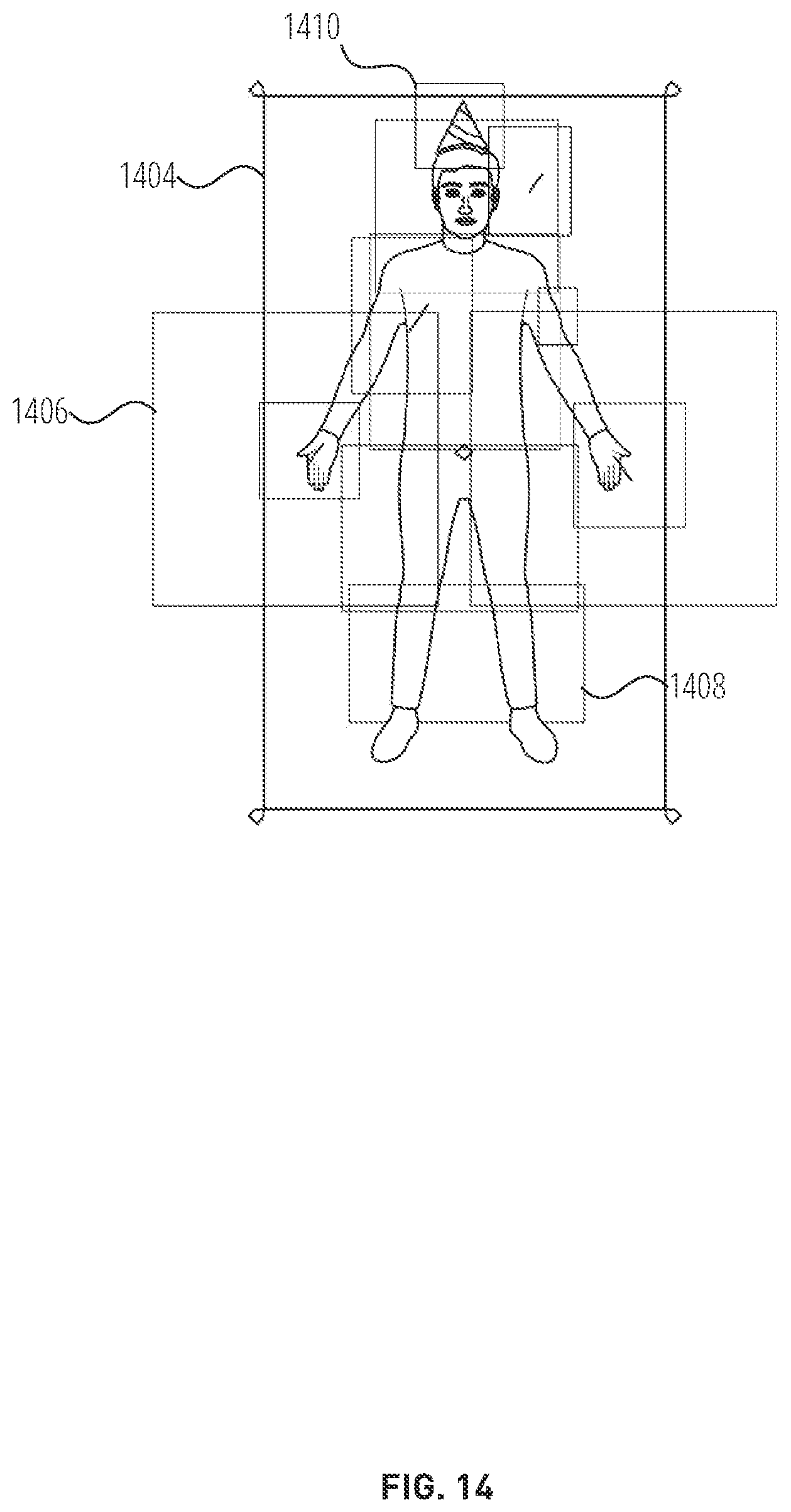 Patent US11832015 Figure 14 – User interface for pose driven virtual effects
