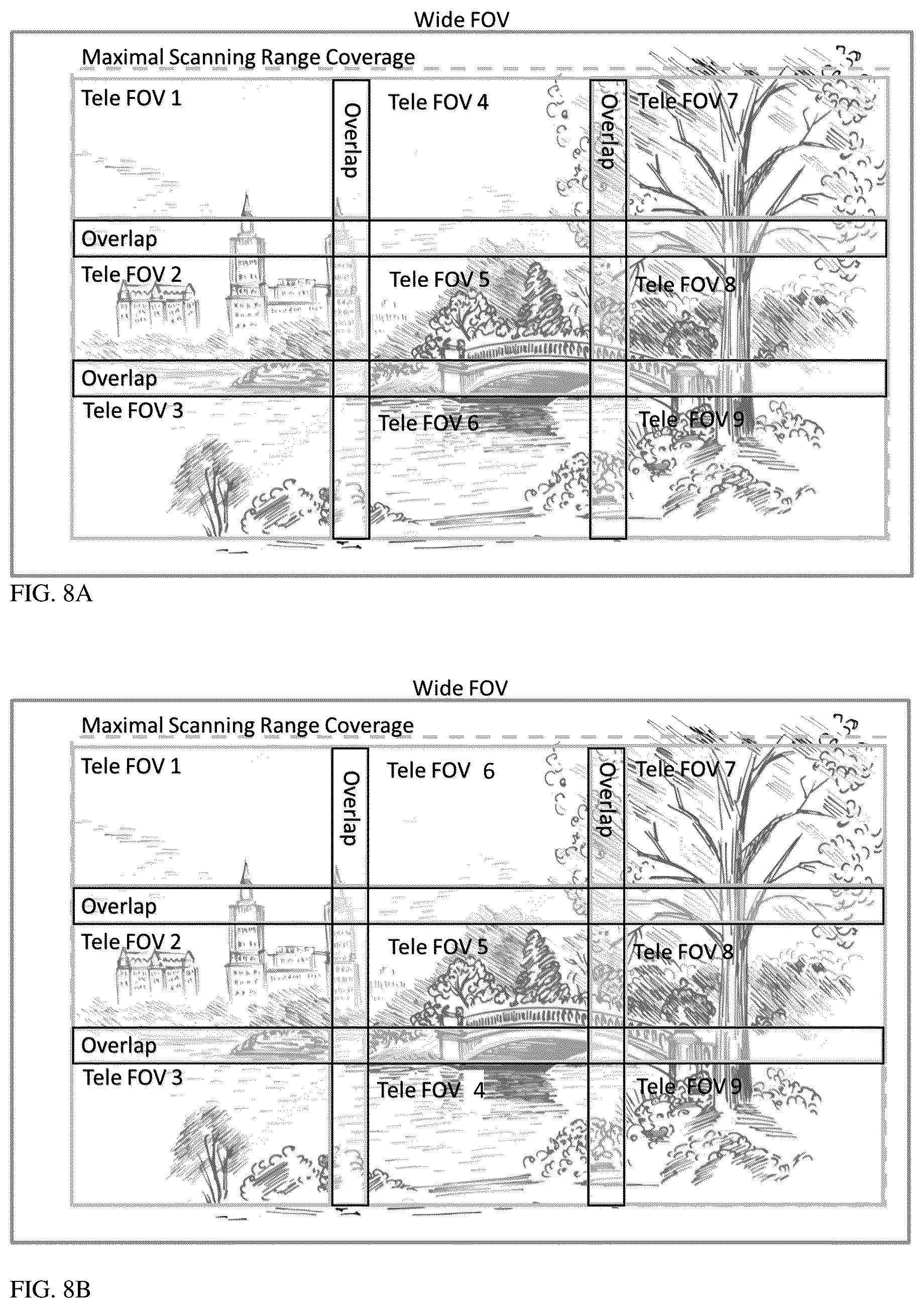Patent US11832018 Figure 5 – Image stitching in the presence of a full field of view reference image