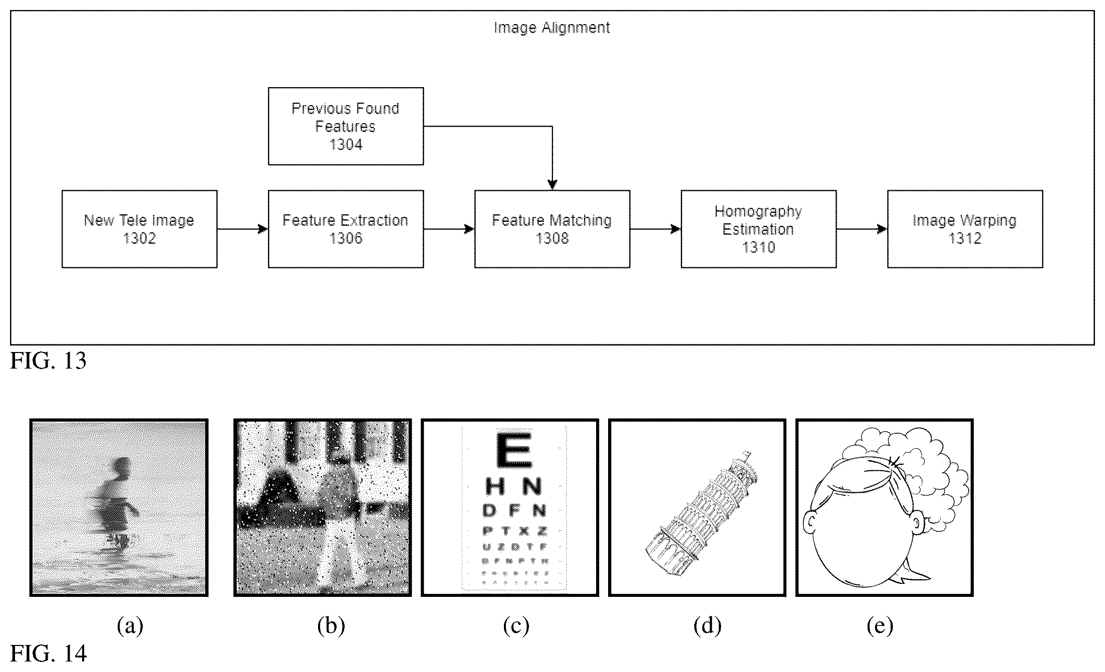 Patent US11832018 Figure 11 – Image stitching in the presence of a full field of view reference image