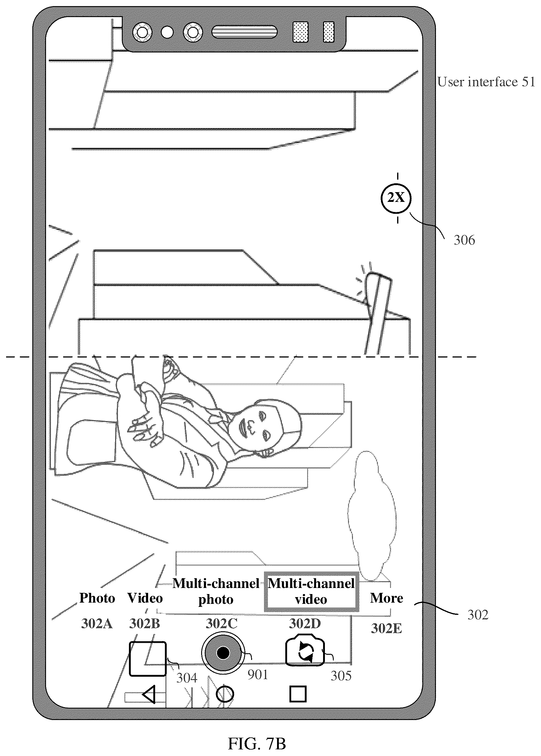Patent US11832022 Figure 18 – Framing method for multi-channel video recording, graphical user interface, and electronic device