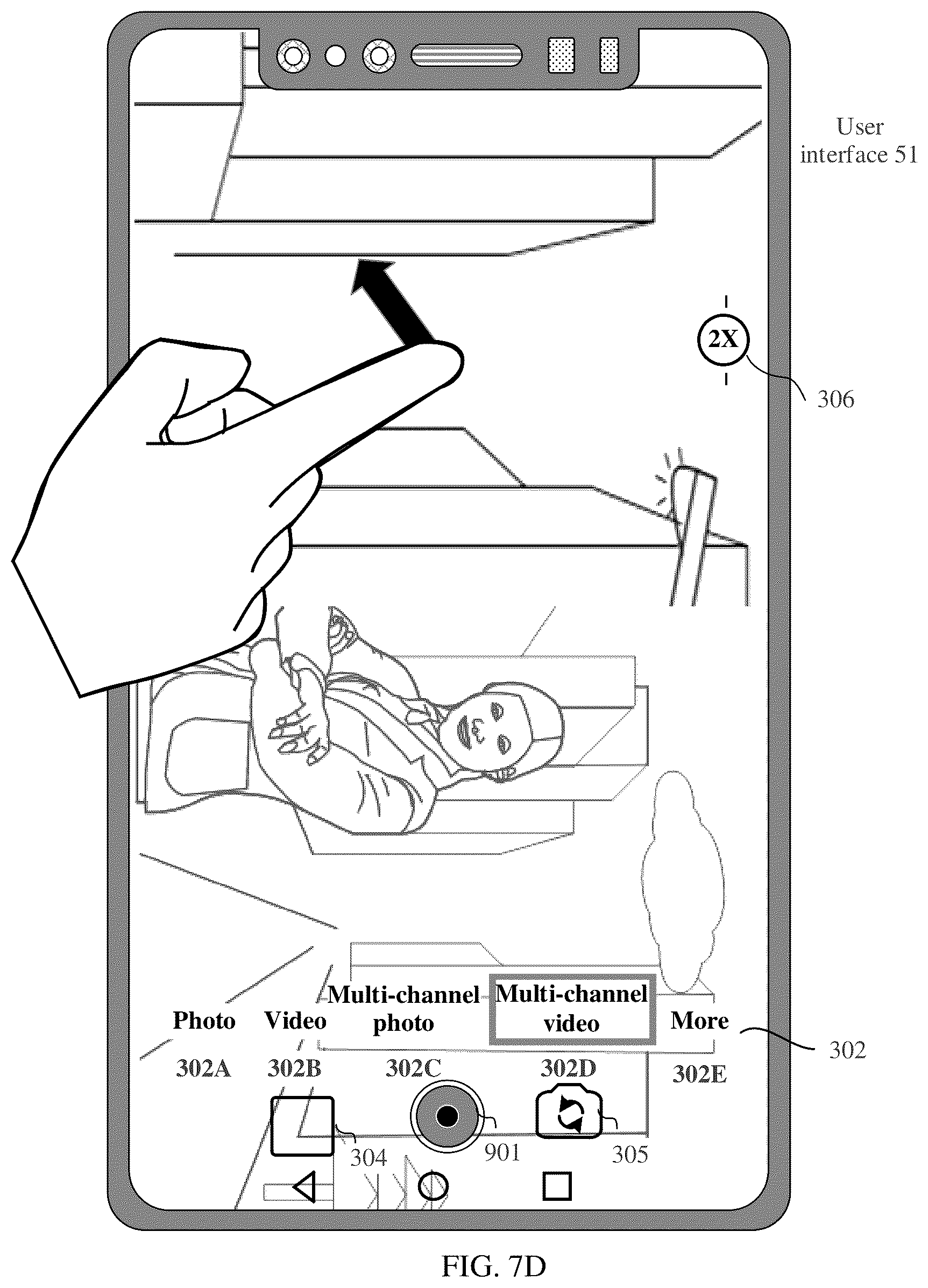 Patent US11832022 Figure 20 – Framing method for multi-channel video recording, graphical user interface, and electronic device