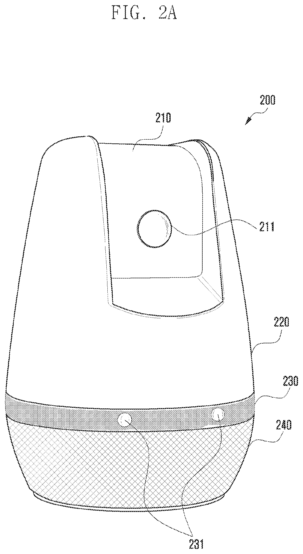 Patent US11832030 Figure 2 – Electronic apparatus including projector