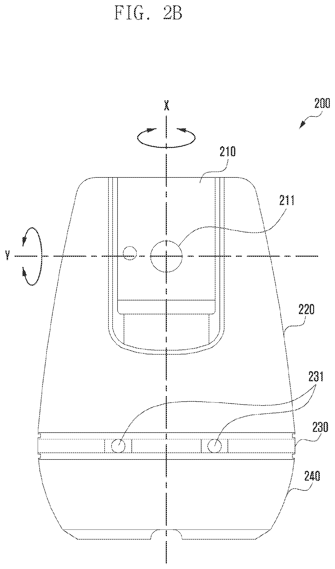 Patent US11832030 Figure 3 – Electronic apparatus including projector