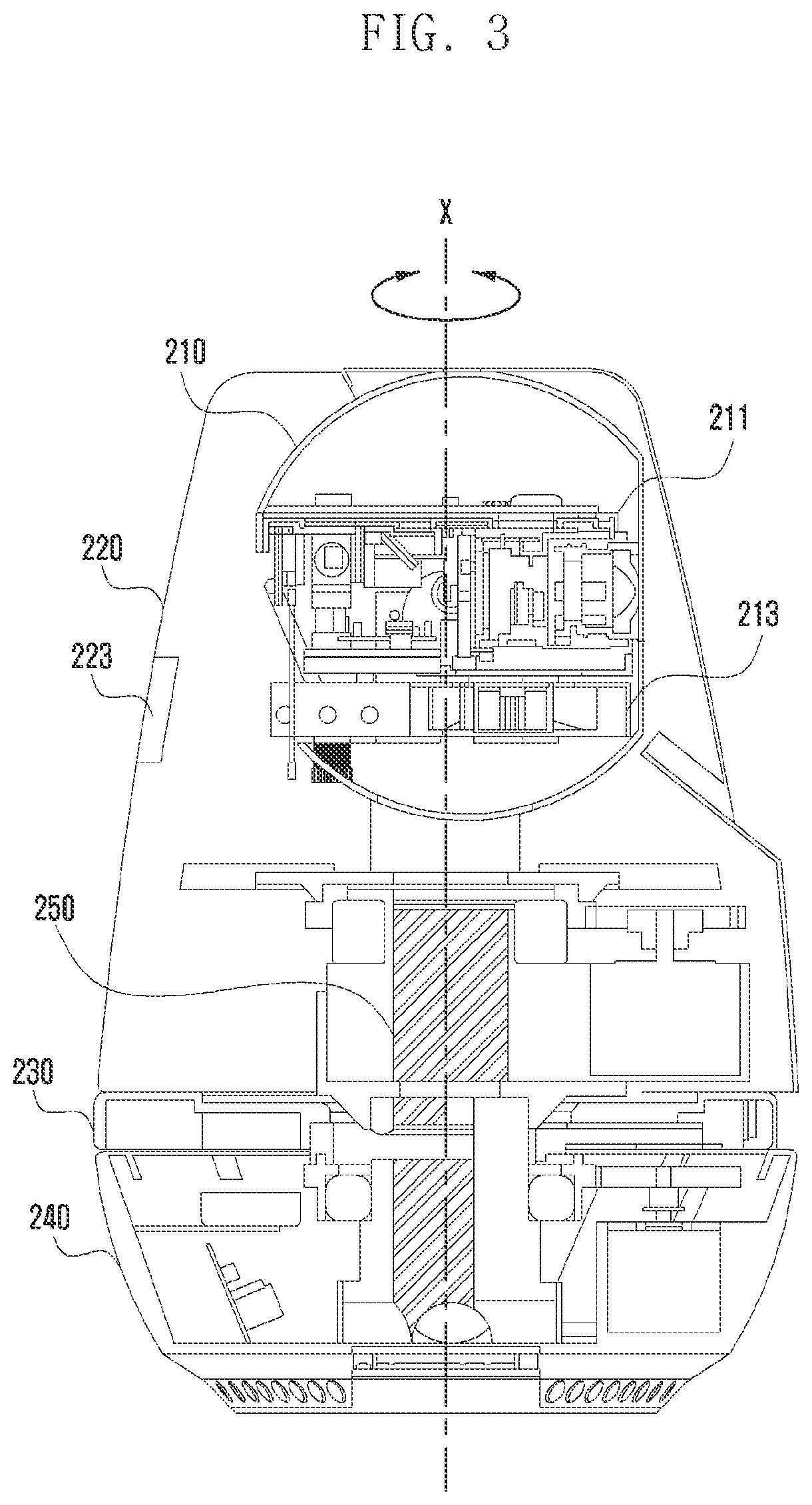 Patent US11832030 Figure 4 – Electronic apparatus including projector