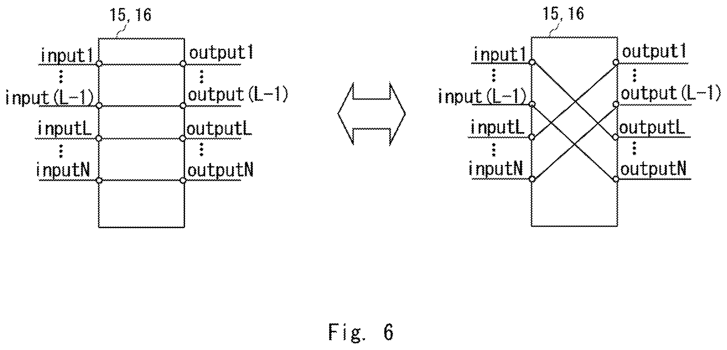 Patent US11832032 Figure 6 – Optical submarine branching apparatus, optical submarine cable system, switching method, and non-transitory computer readable medium
