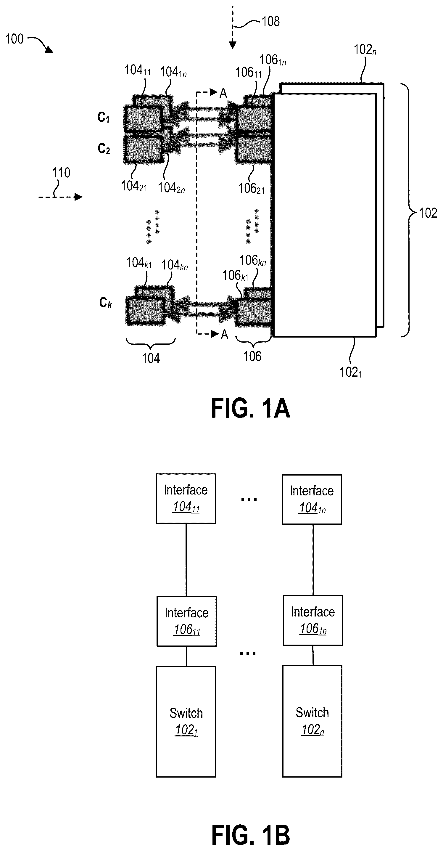 Patent US11832033 Figure 1 – Efficiently interconnecting computing nodes to enable use of high-radix network switches