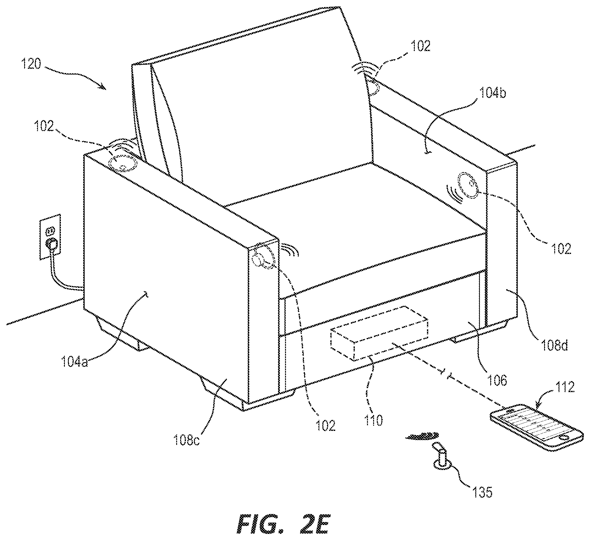 Patent US11832039 Figure 4 – Tuning calibration technology for systems and methods for acoustically correcting sound loss through fabric