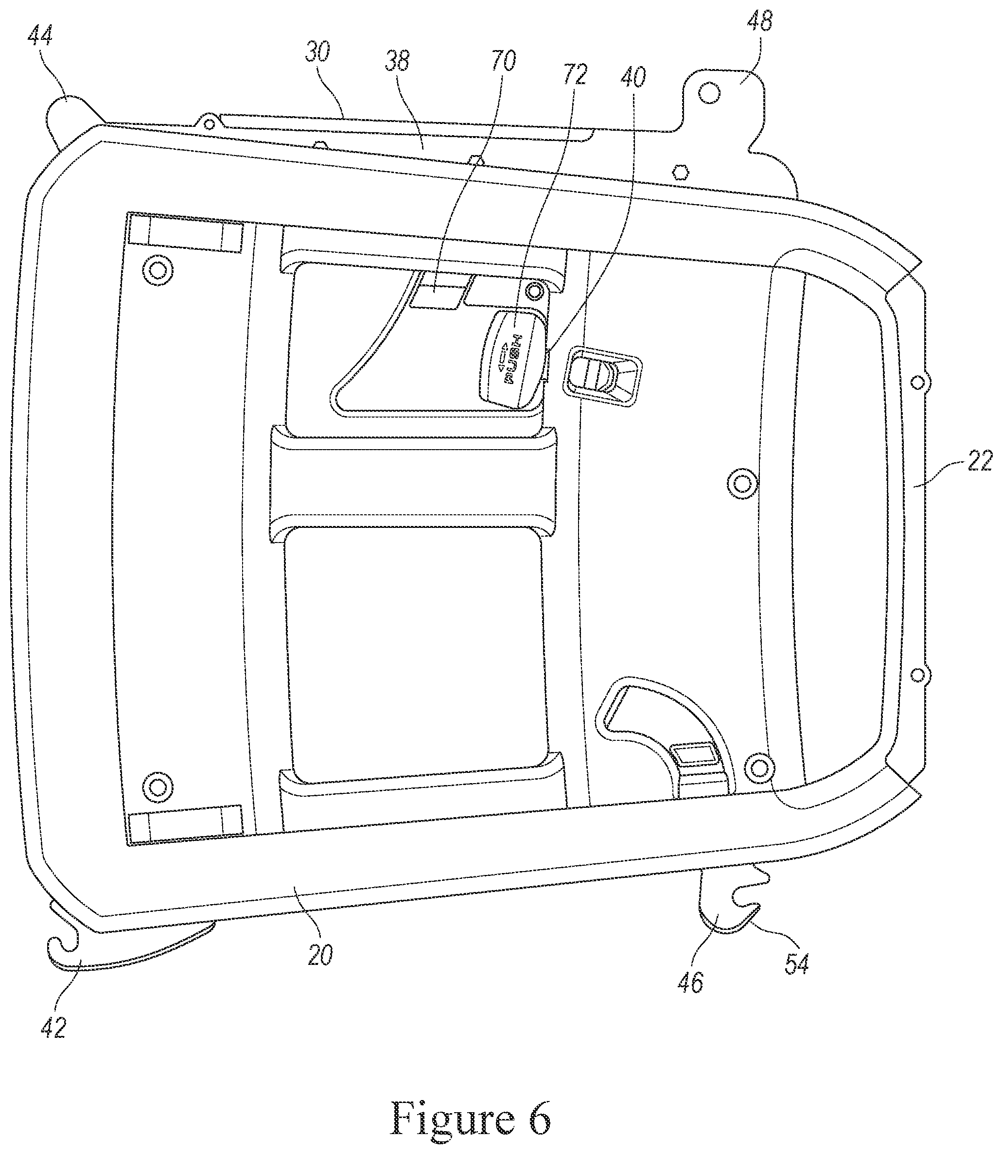 Patent US11832040 Figure 6 – Speaker array with adjustable hanging system