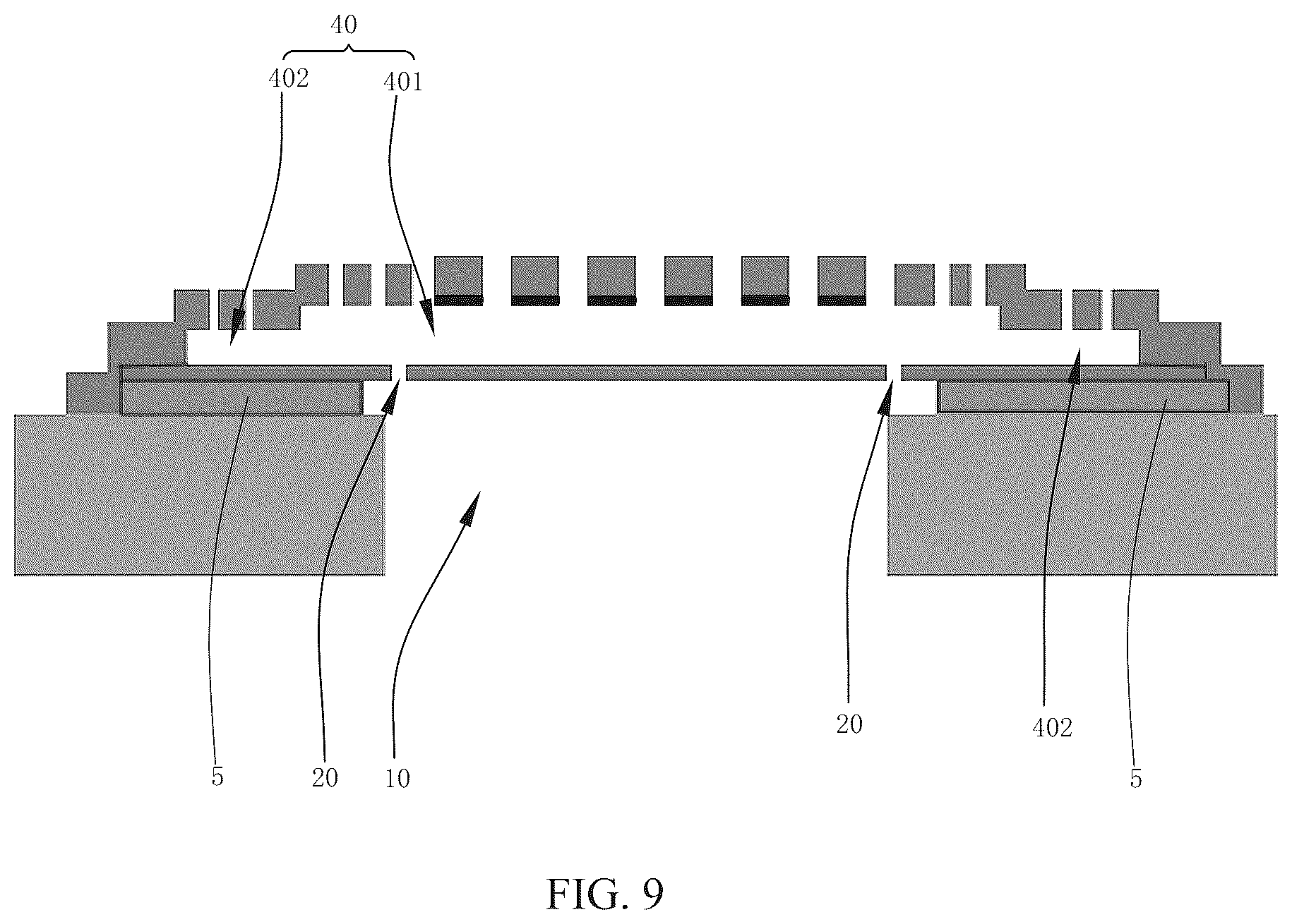 Patent US11832043 Figure 9 – Microphone and method for manufacturing the same