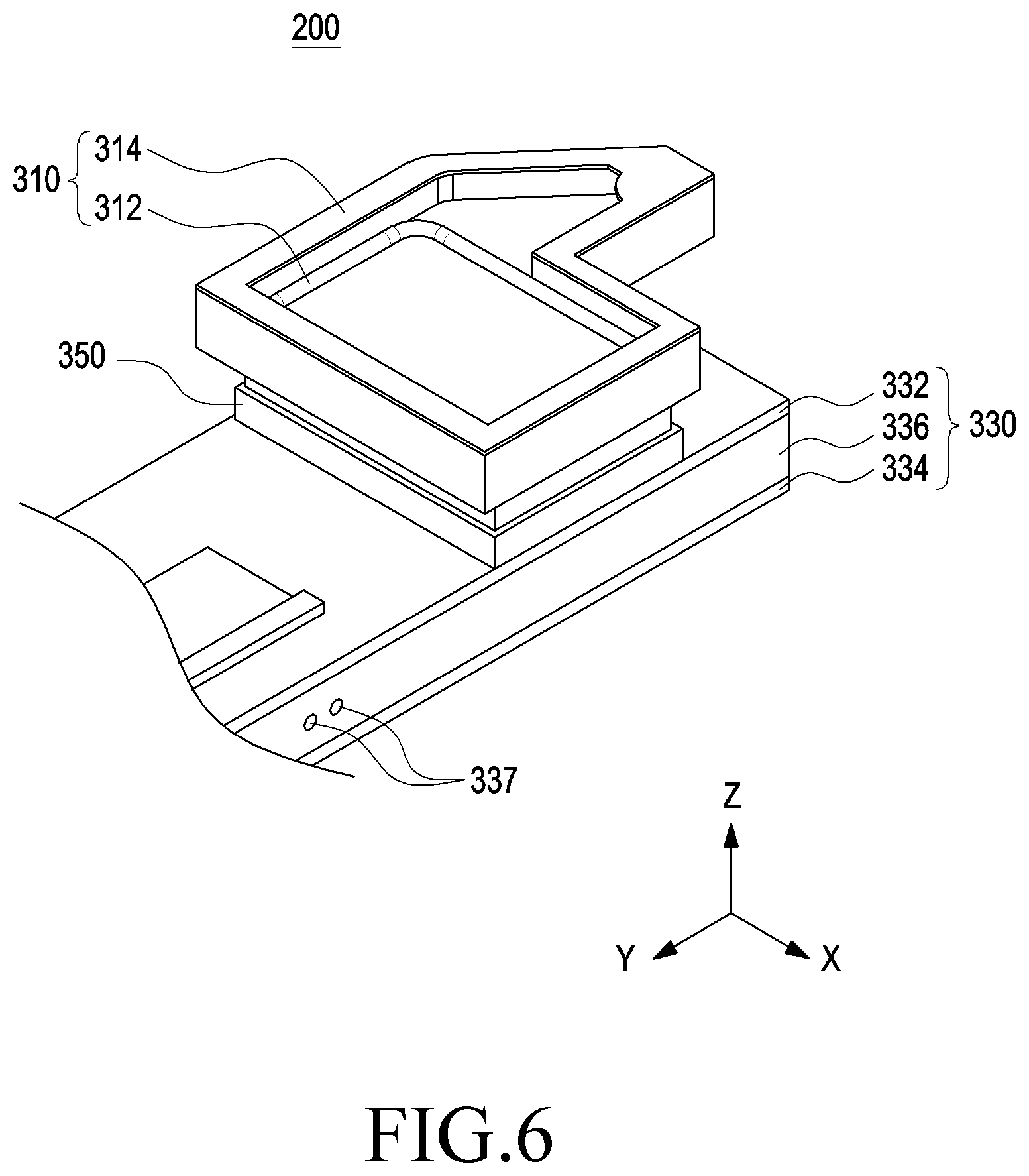 Patent US11832048 Figure 6 – Electronic device including speaker module