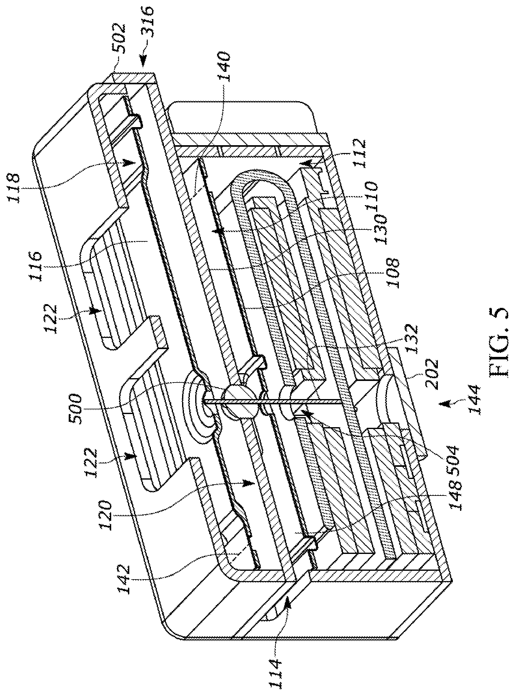 Patent US11832054 Figure 5 – Acoustic receivers with multiple diaphragms