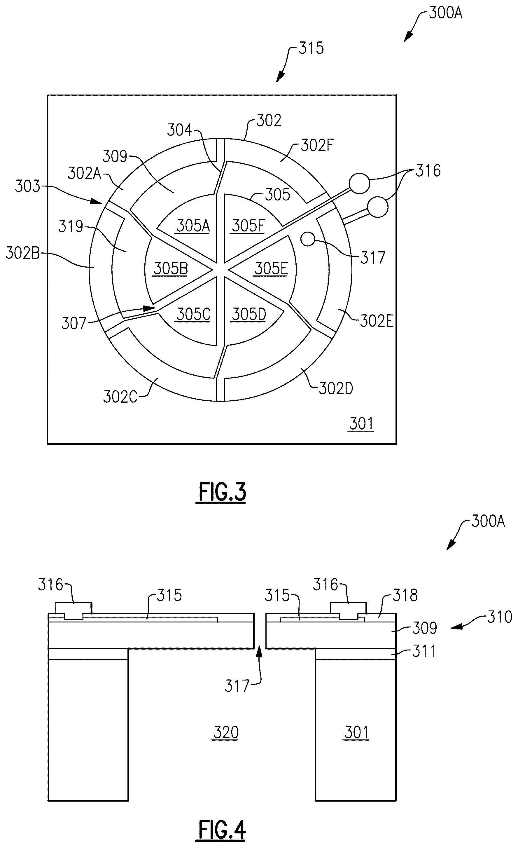 Patent US11832057 Figure 3 – Piezoelectric MEMS microphone
