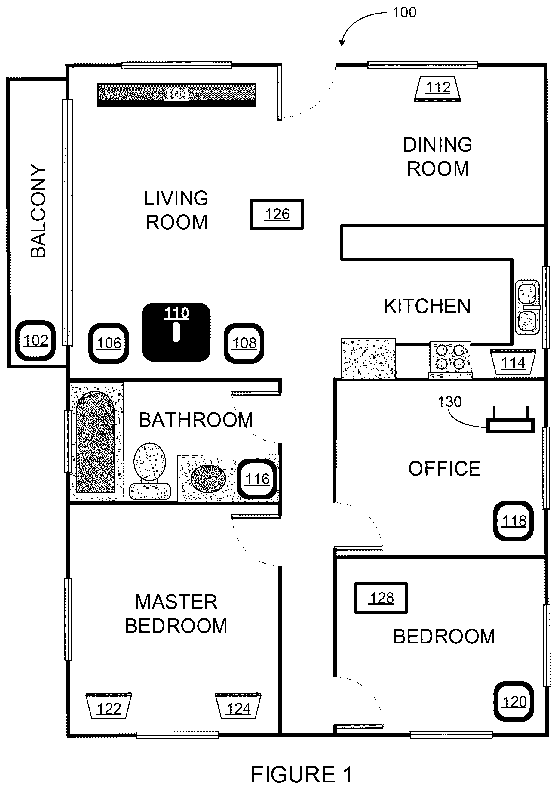 Patent US11832068 — Music service selection — Figure 1
