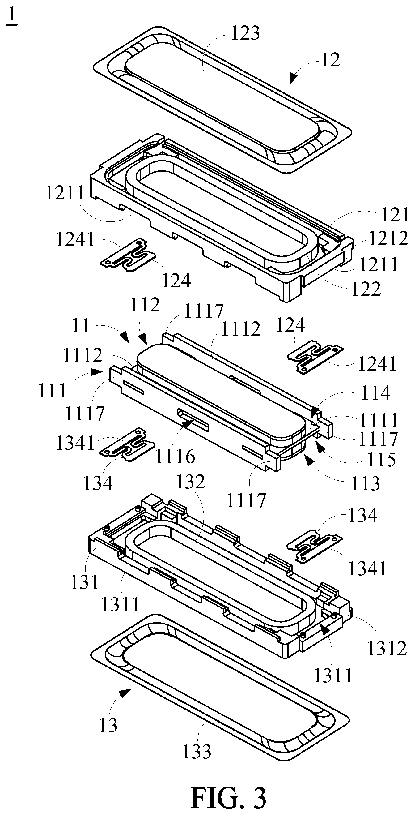 Patent US11832075 Figure 3 – Double-sided vibrating speaker