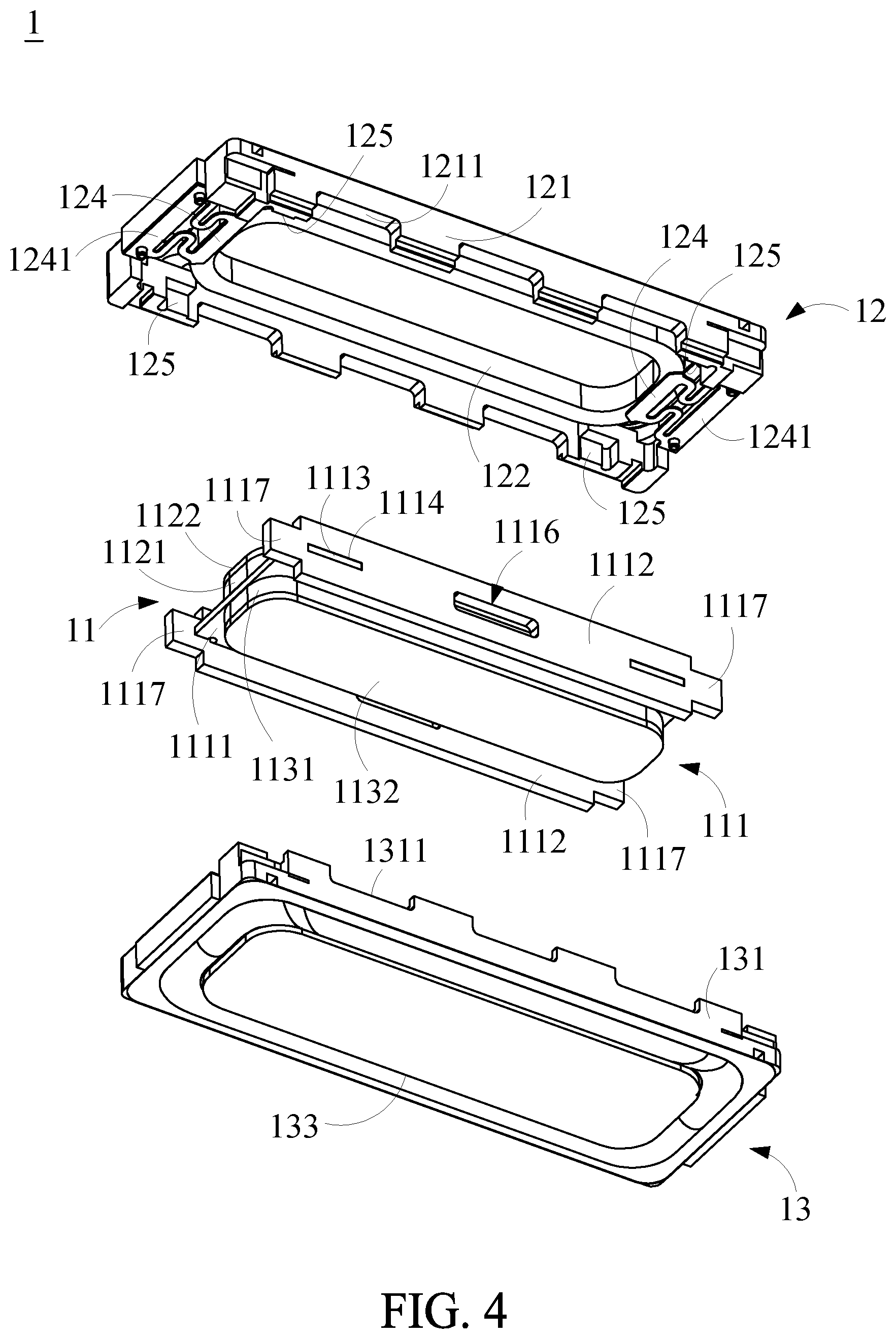 Patent US11832075 Figure 4 – Double-sided vibrating speaker