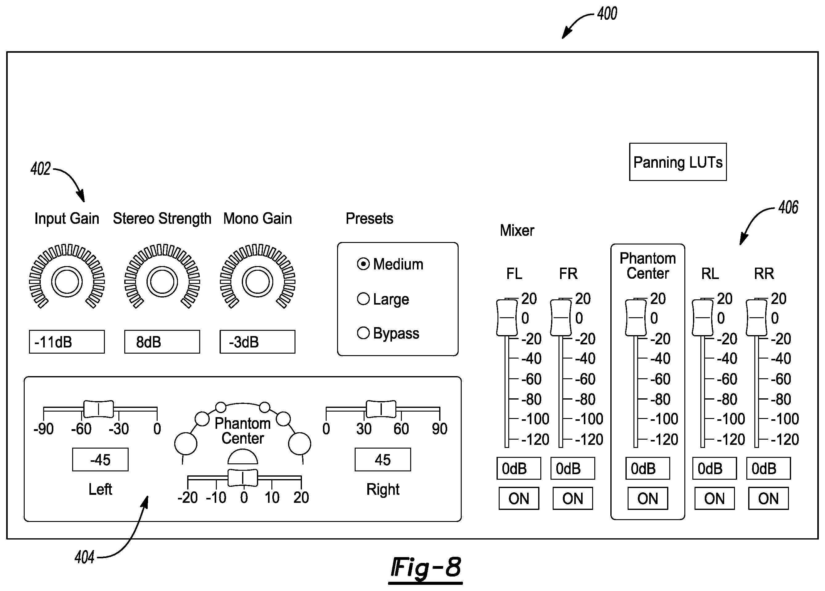 Patent US11832079 Figure 6 – System and method for providing stereo image enhancement of a multi-channel loudspeaker setup